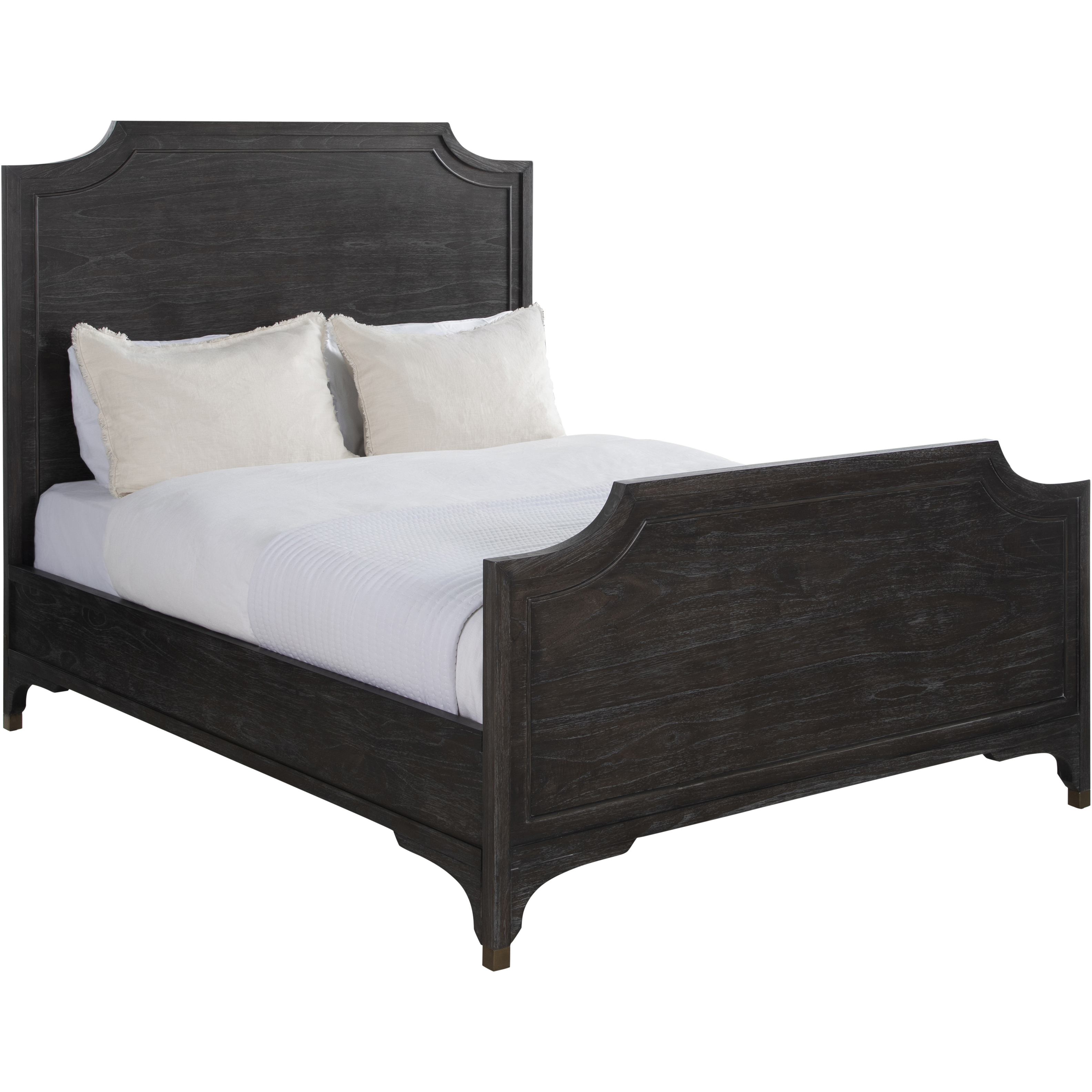 Alexandra Cerused Forest Black Queen Bed