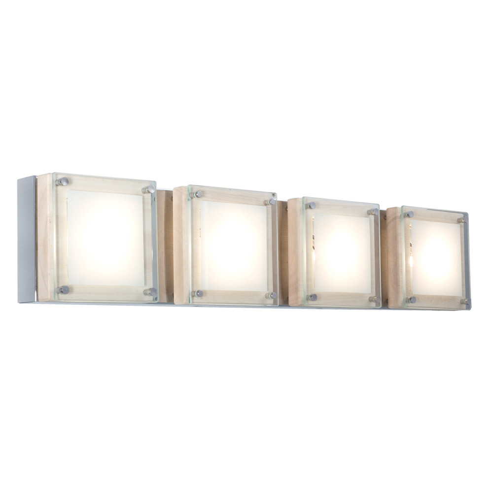 Quattro 4 Light 23.63 inch Chrome Wall Sconce Wall Light