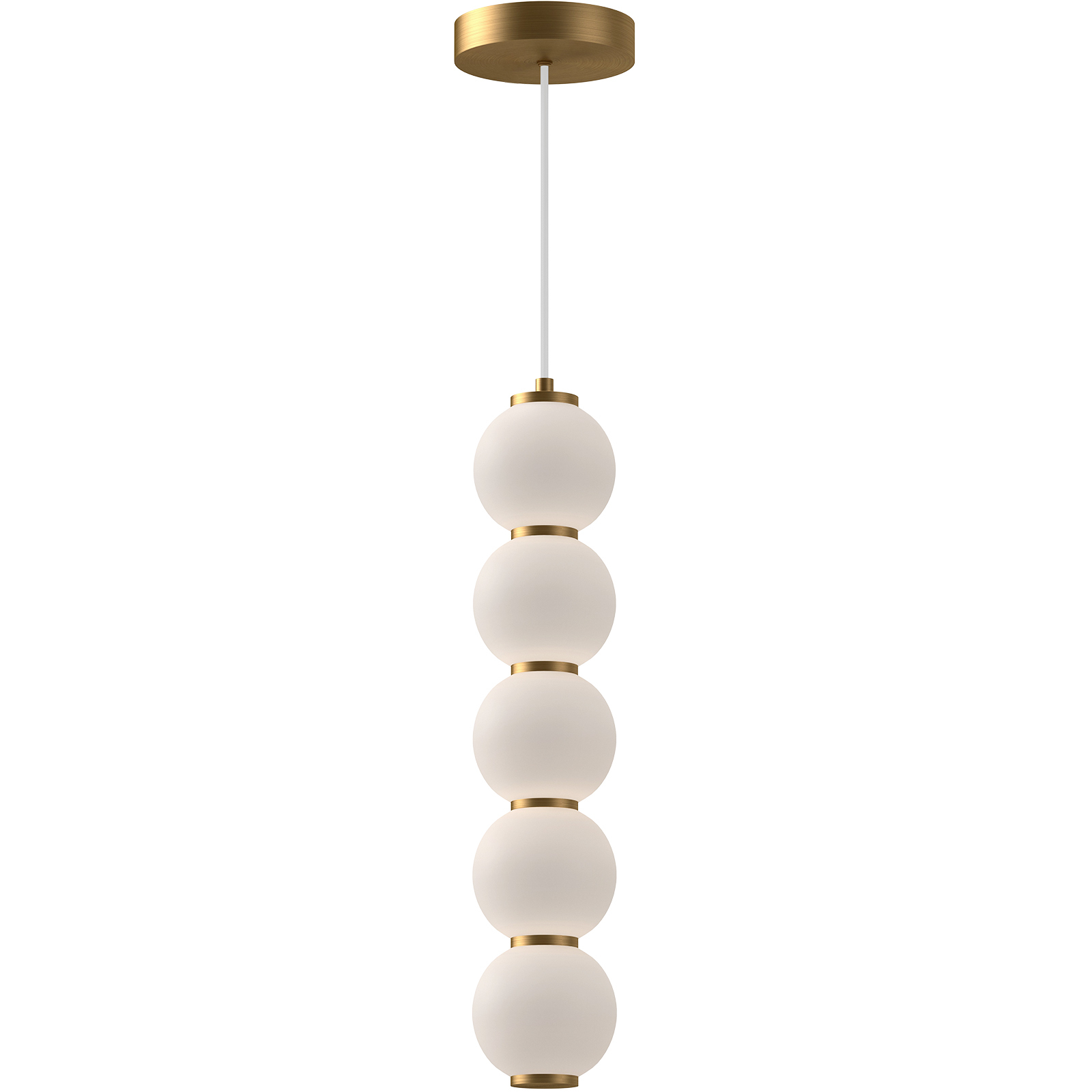 Alora Mood Bijou LED 4.38 inch Aged Gold Pendant Ceiling Light
