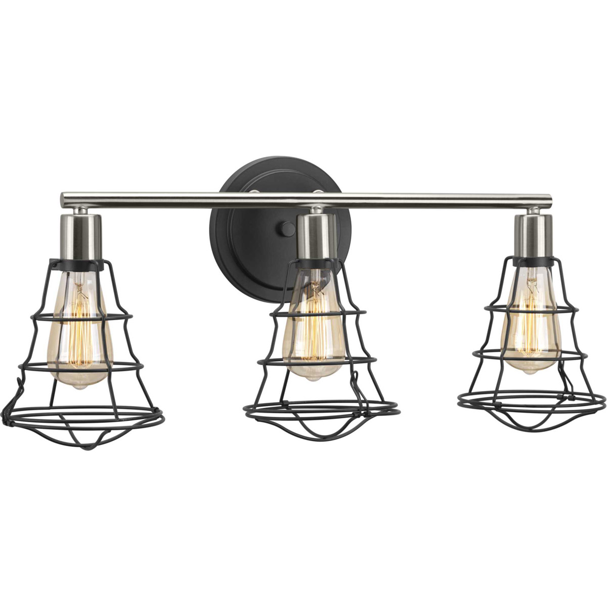 Gauge 3 Light 25.13 inch Graphite Bath Vanity Wall Light