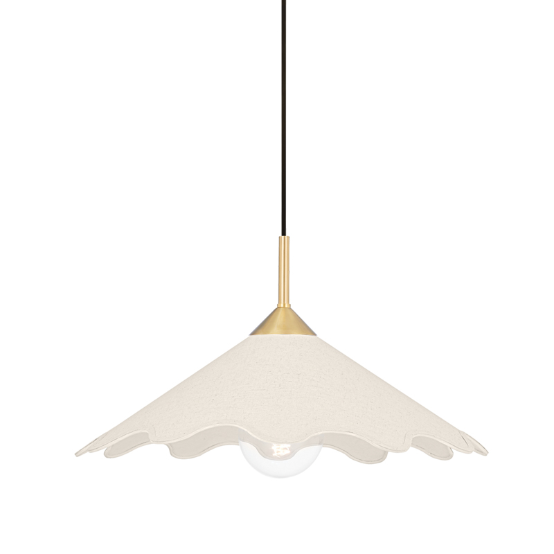 Sodsai 1 Light 22.5 inch Aged Brass Pendant Ceiling Light