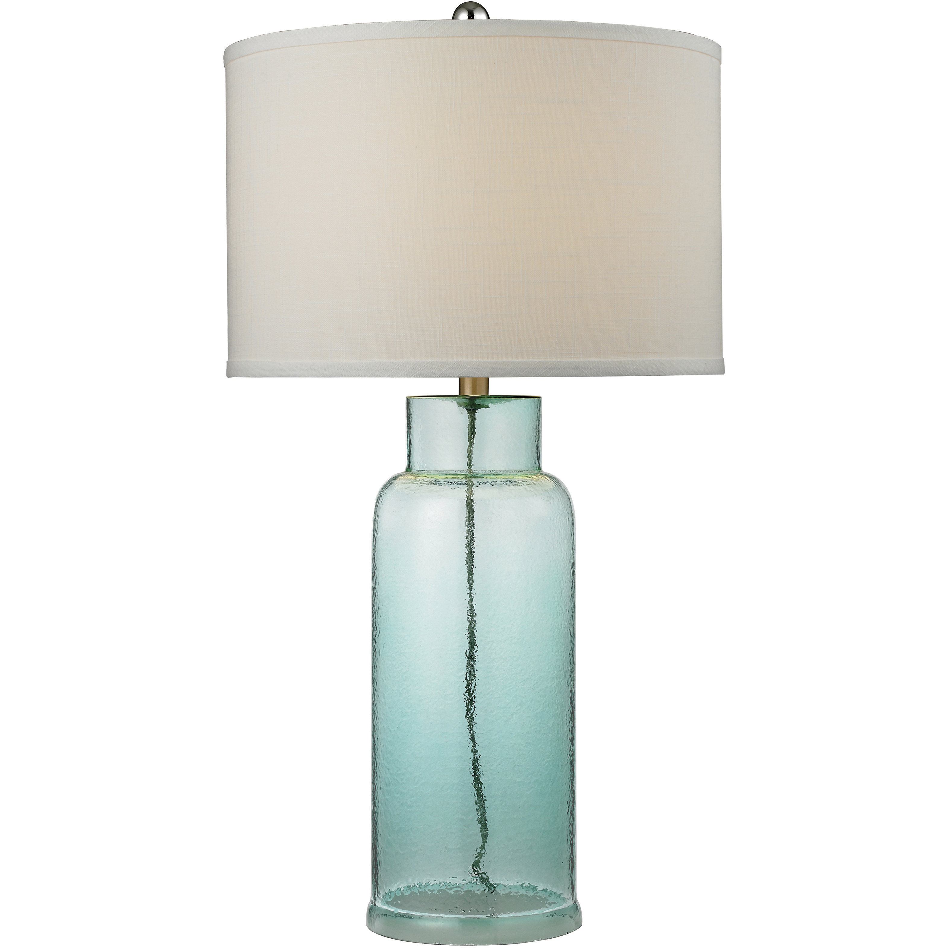 Glass Bottle 30 inch 150 watt Aqua Table Lamp Portable Light
