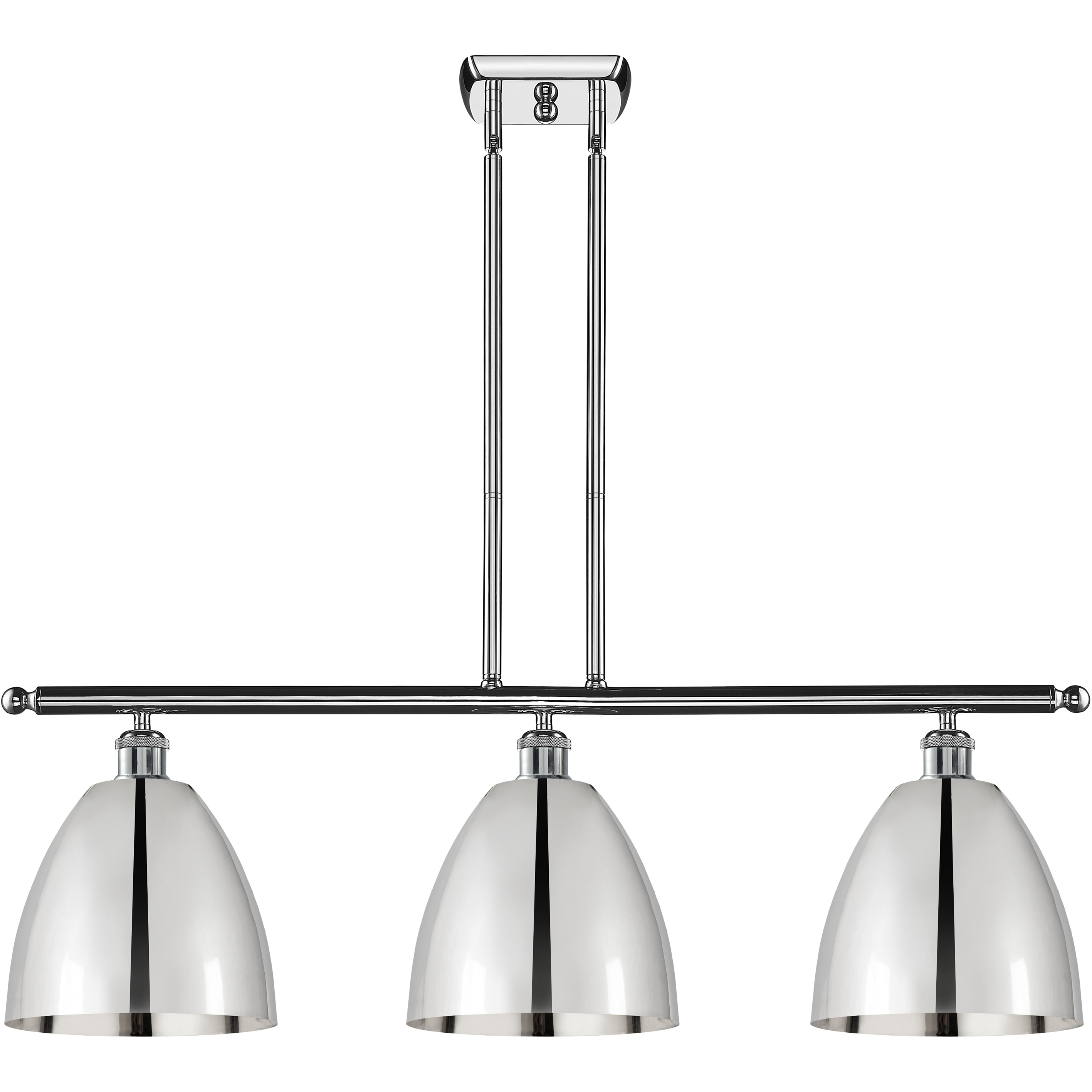 Ballston Dome 3 Light 36 inch Polished Chrome Island Light Ceiling Light