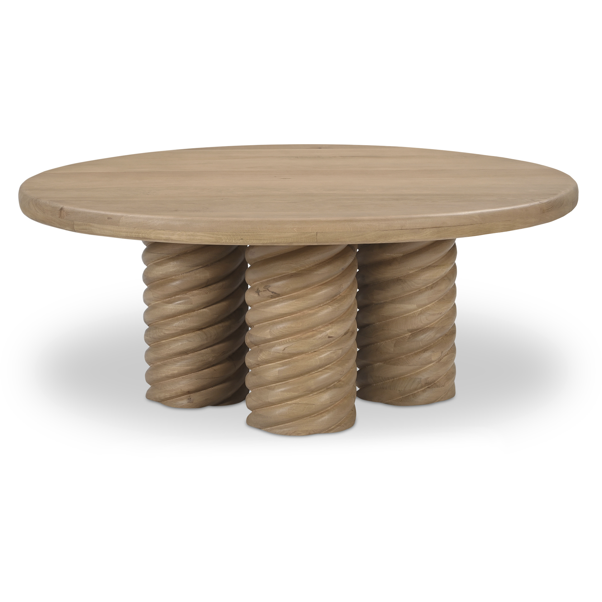 Treccia 42 X 42 inch Natural Coffee Table