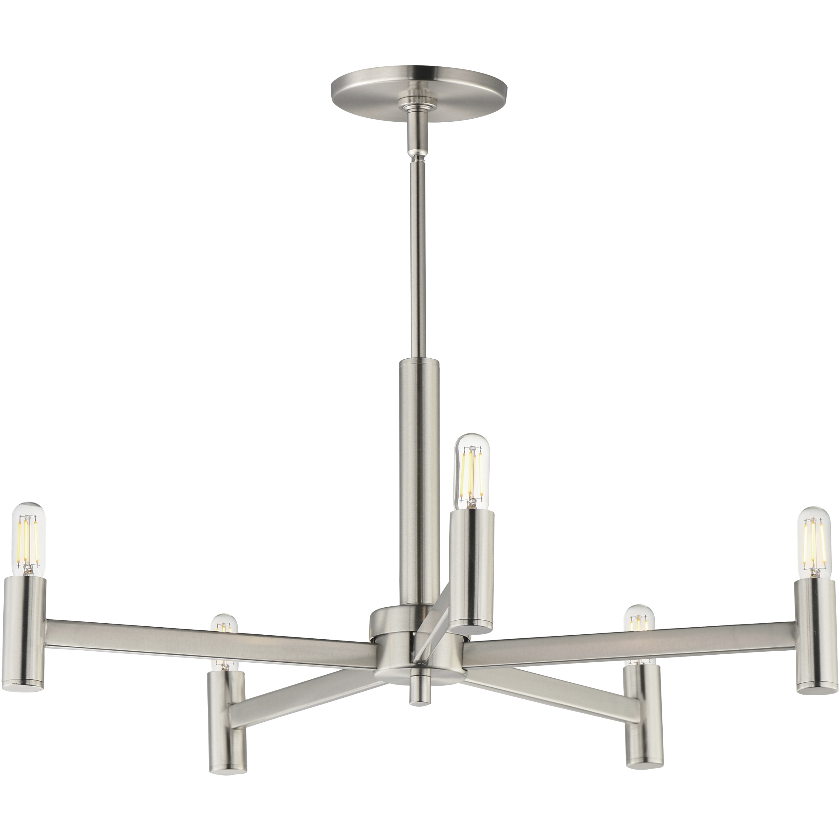 Emana 5 Light 24 inch Satin Nickel Chandelier Ceiling Light