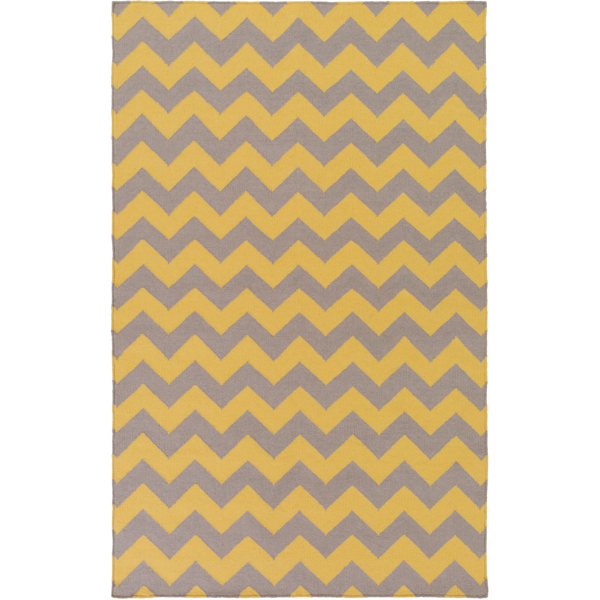 Frontier 96 X 60 inch Mustard, Taupe Rug