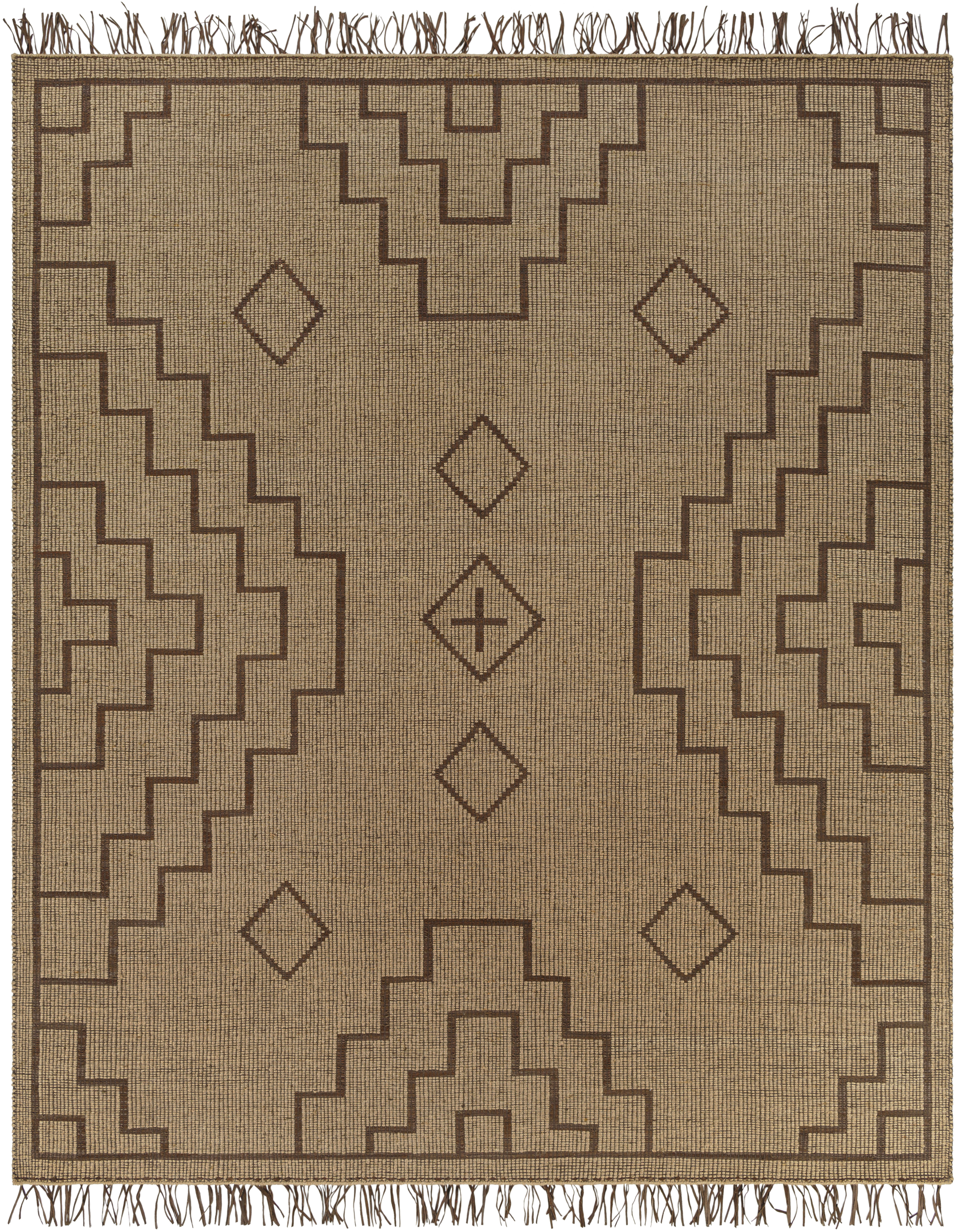 Touareg 120 X 96 inch Tan Rug, Rectangle