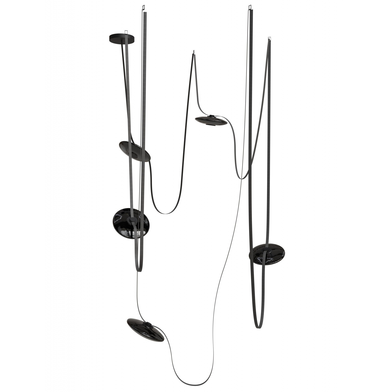 Fremont LED 8.5 inch Black Belt Chandelier Ceiling Light