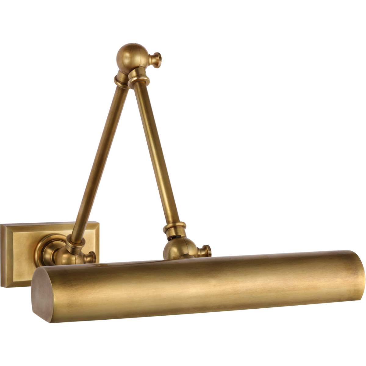 Chapman & Myers Cabinet Maker 13.25 inch 8 watt Hand-Rubbed Antique Brass Double Library Light Wall Light