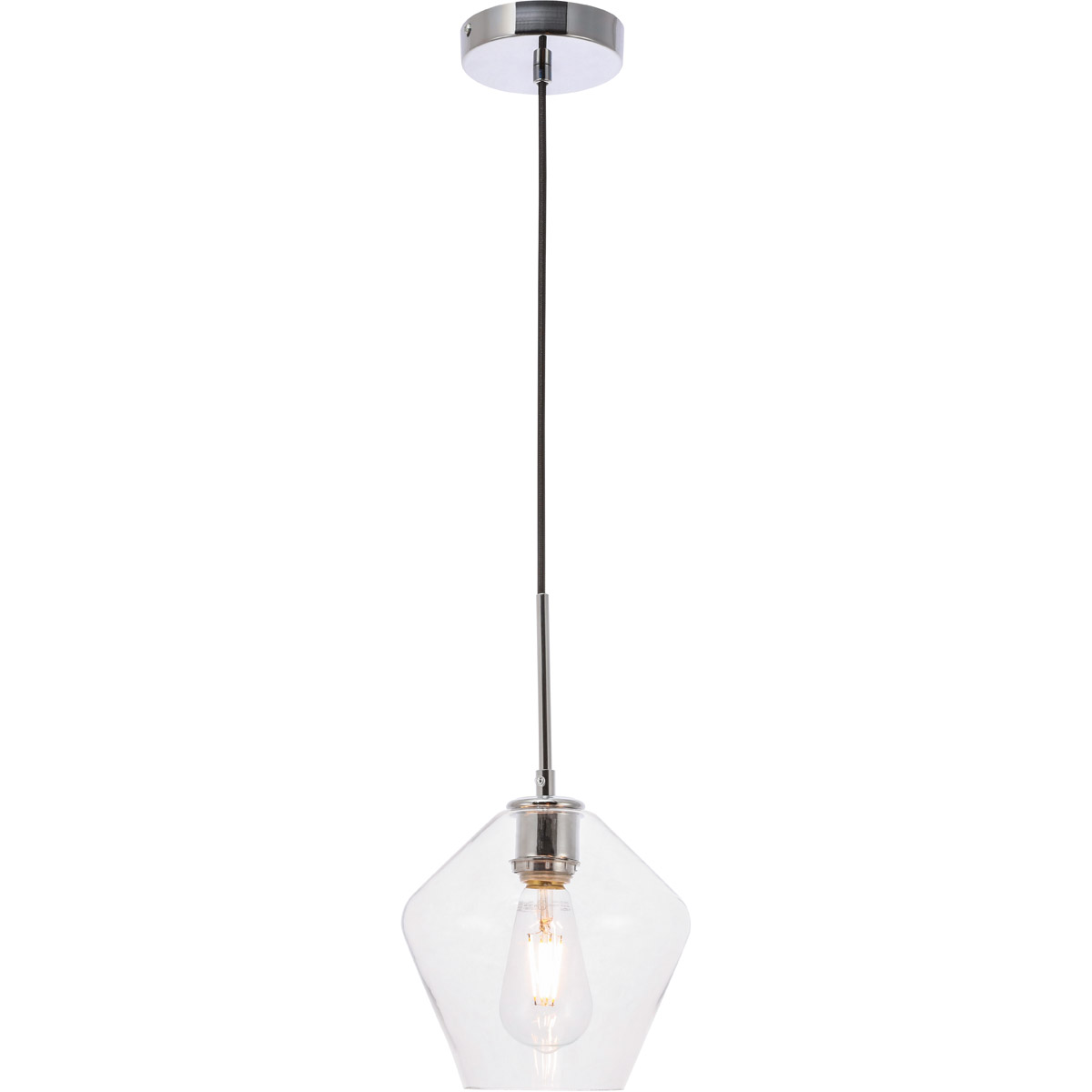 Rochester 1 Light 7.9 inch Chrome Pendant Ceiling Light