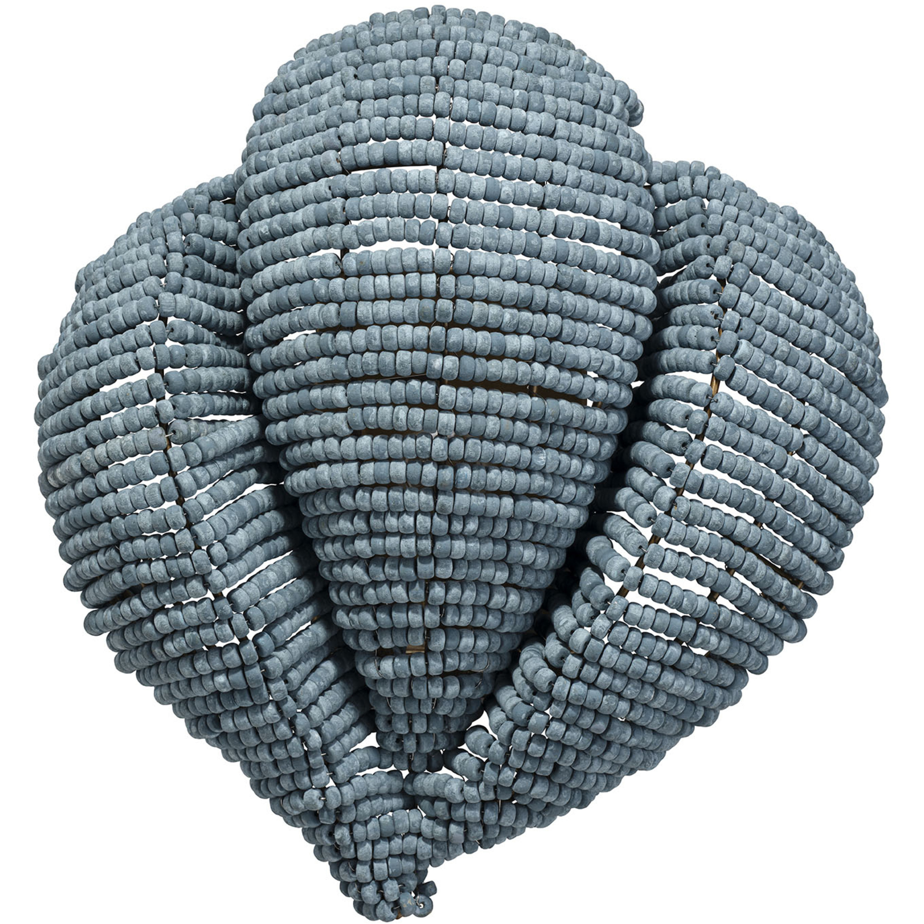 Anguilla LED 14.5 inch Blue Wood Beads Wall Sconce Wall Light, Inline