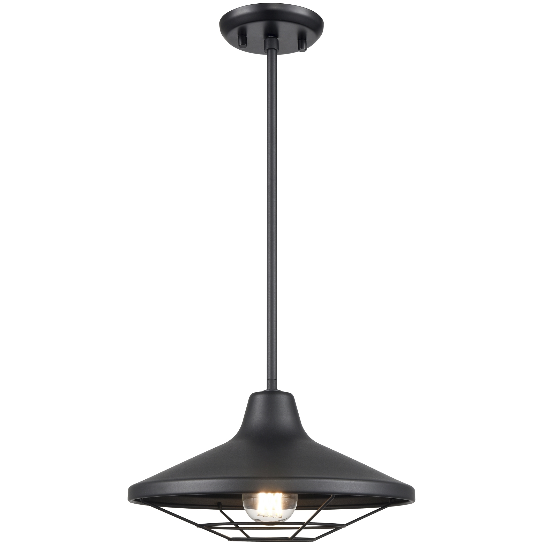 Somerset 1 Light 12 inch Black Outdoor Pendant