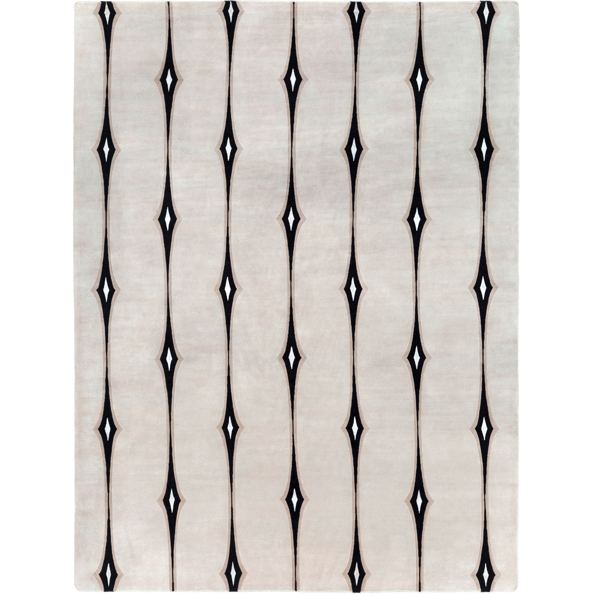 Luminous 132 X 96 inch Beige/Black/Taupe/Light Gray/White Rugs, Wool