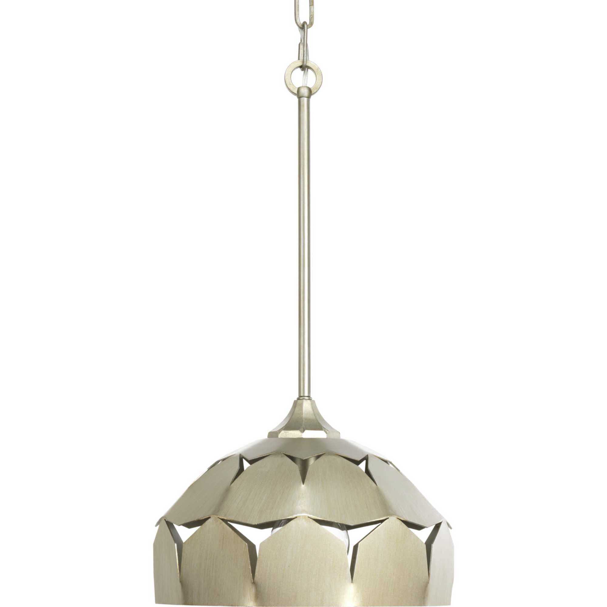 Point Dume&trade; Yerba 1 Light 12 inch Silver Ridge Pendant Ceiling Light, Design Series