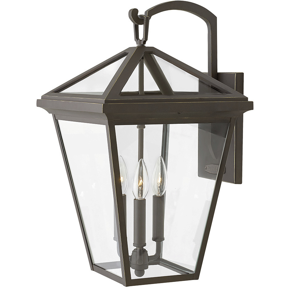Estate Series Alford Place Outdoor Wall Mount Lantern in Oil Rubbed Bronze, Non-LED, Large