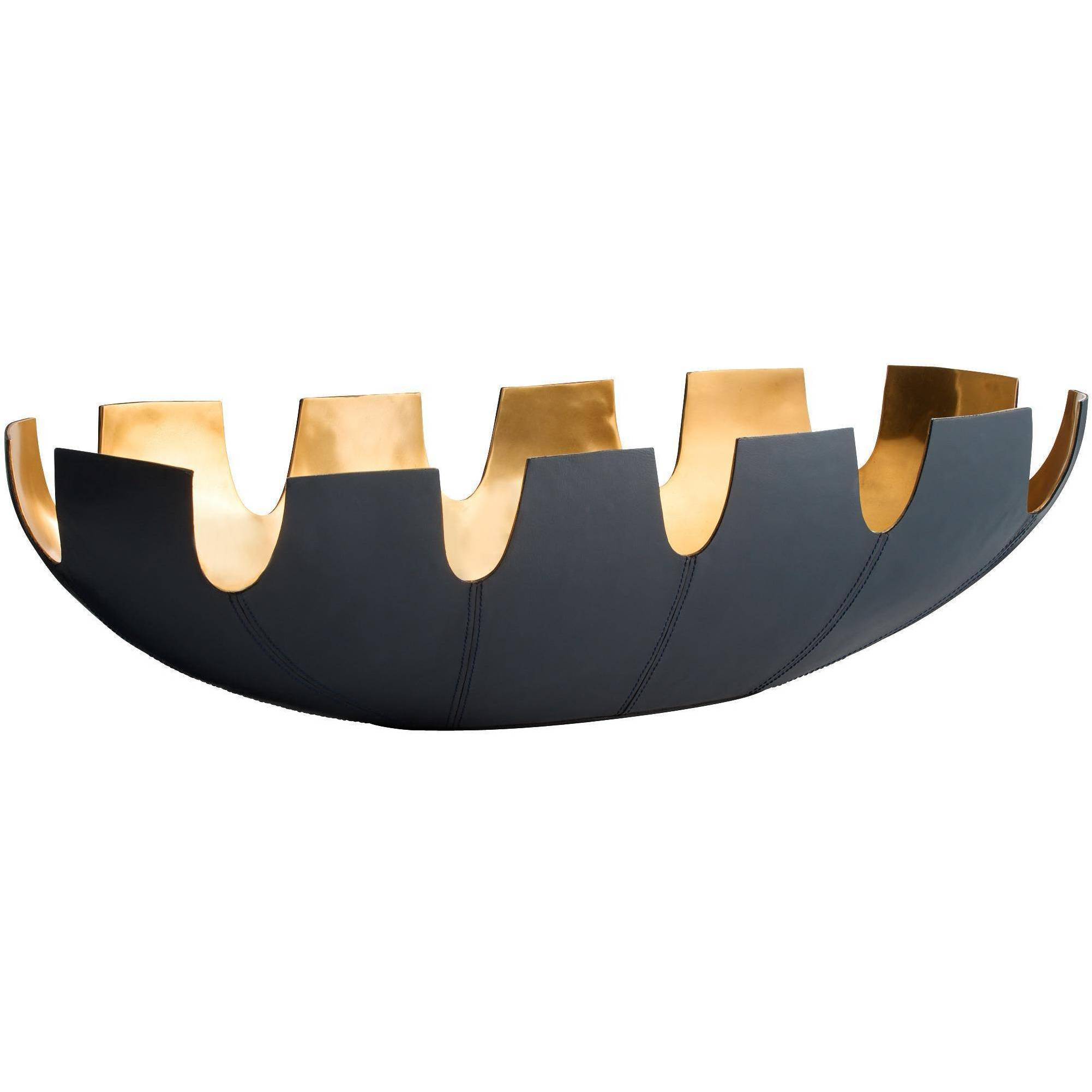 Triomphe Navy and Antique Brass Centerpiece