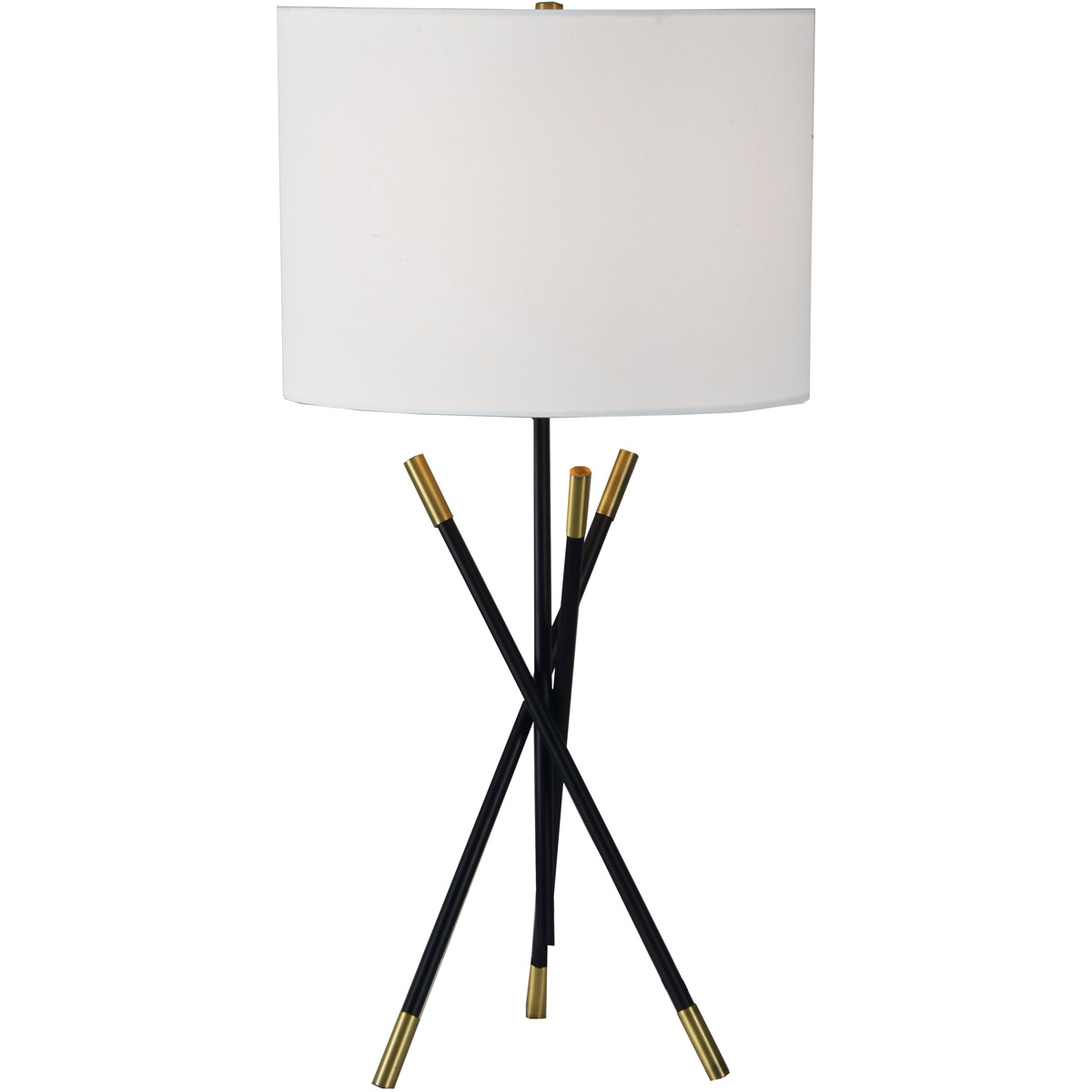 Hudswell 27 inch 100 watt Antique Brass Table Lamp Portable Light, Small