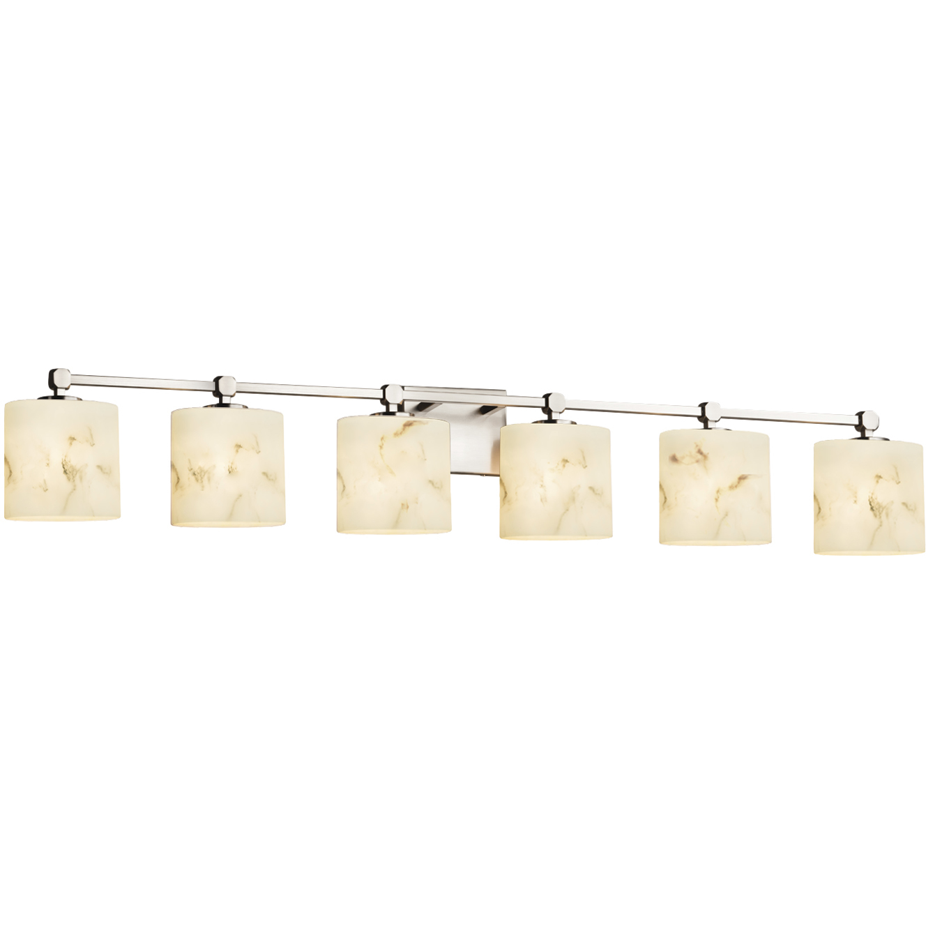 Lumenaria LED 51.5 inch Brushed Nickel Vanity Light Wall Light in 4200 Lm LED, Oval