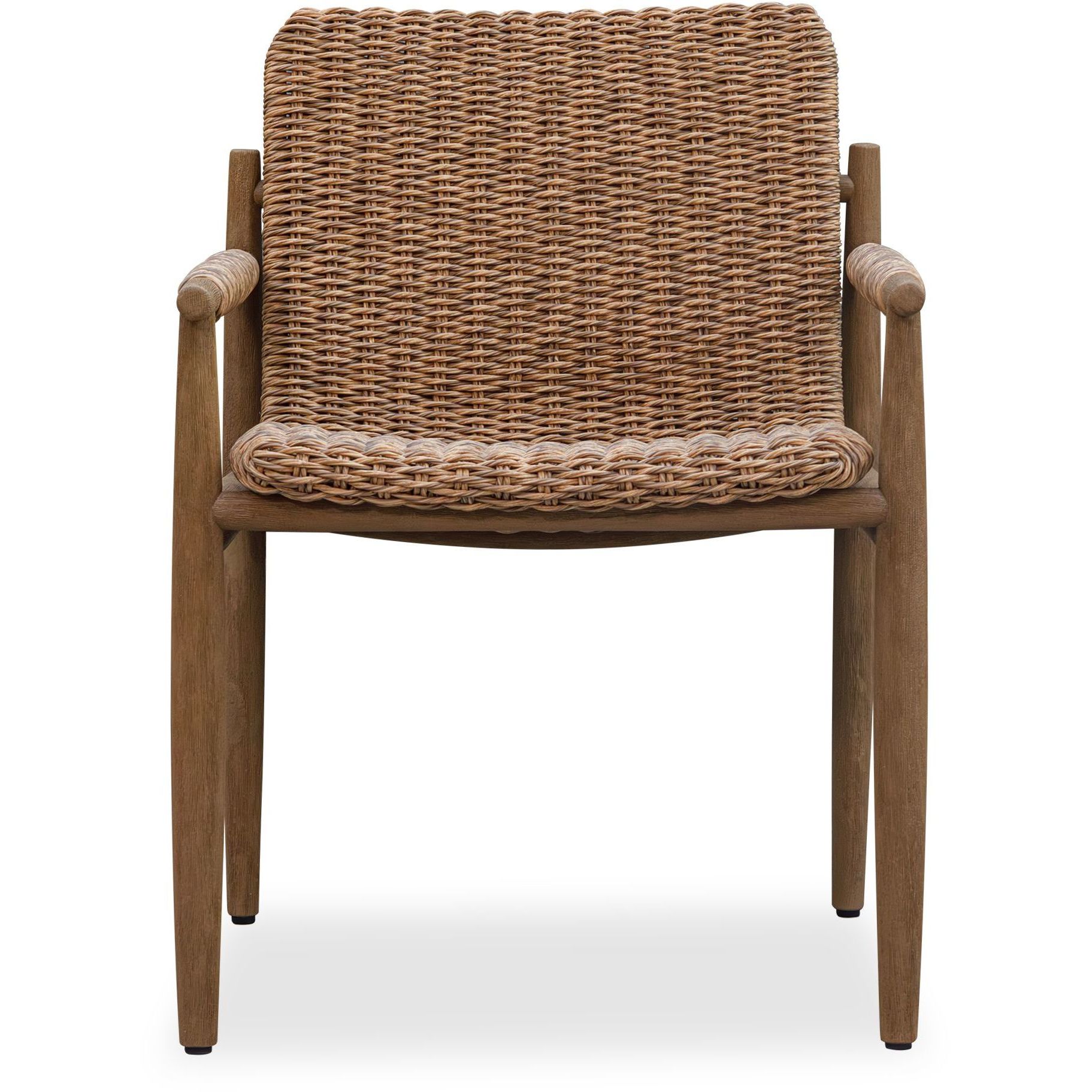 Sumba Twisted Golden Flax and Weathered Driftwood Outdoor Lounge Chair
