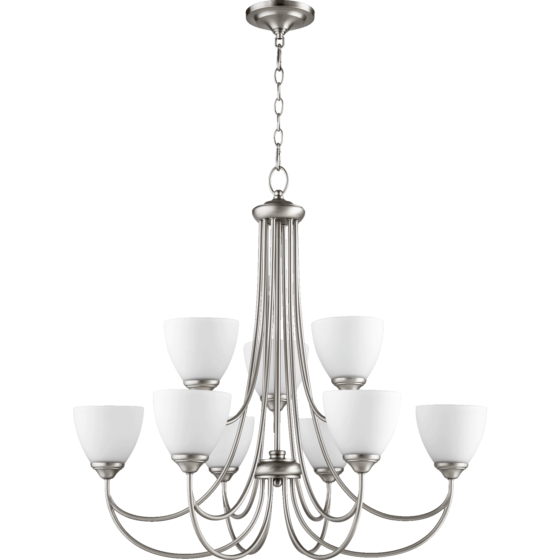Brooks 9 Light 32 inch Satin Nickel Chandelier Ceiling Light