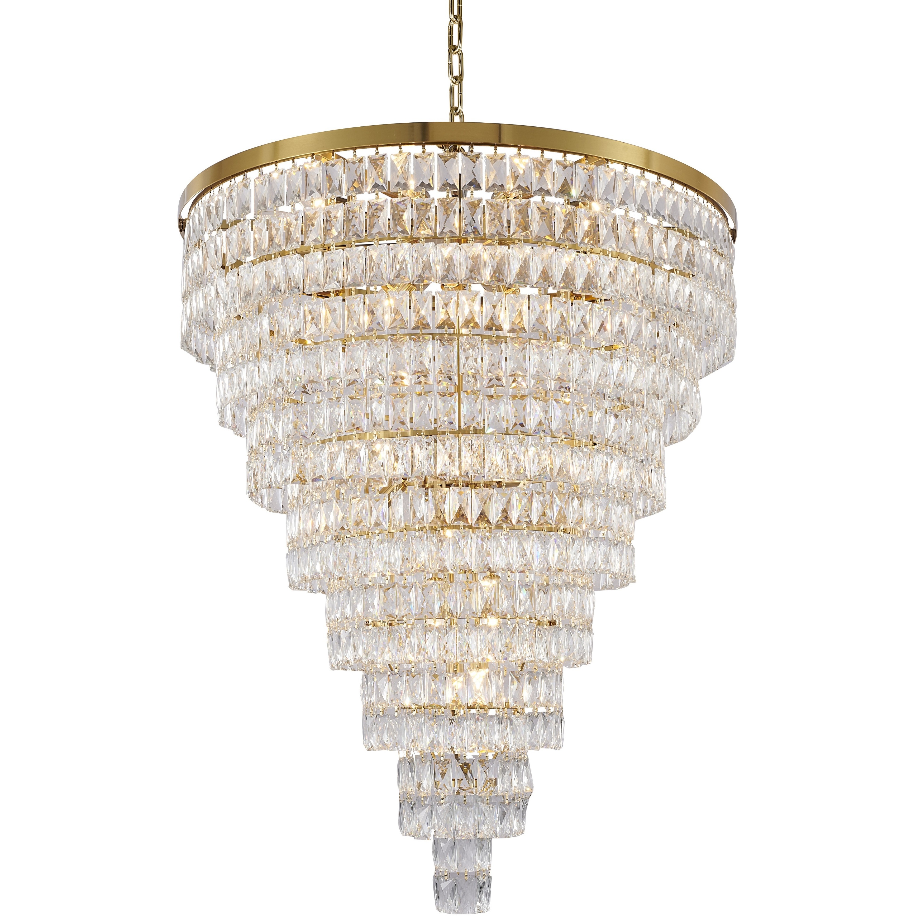 Canada 30 Light 36 inch Gold Chandelier Ceiling Light