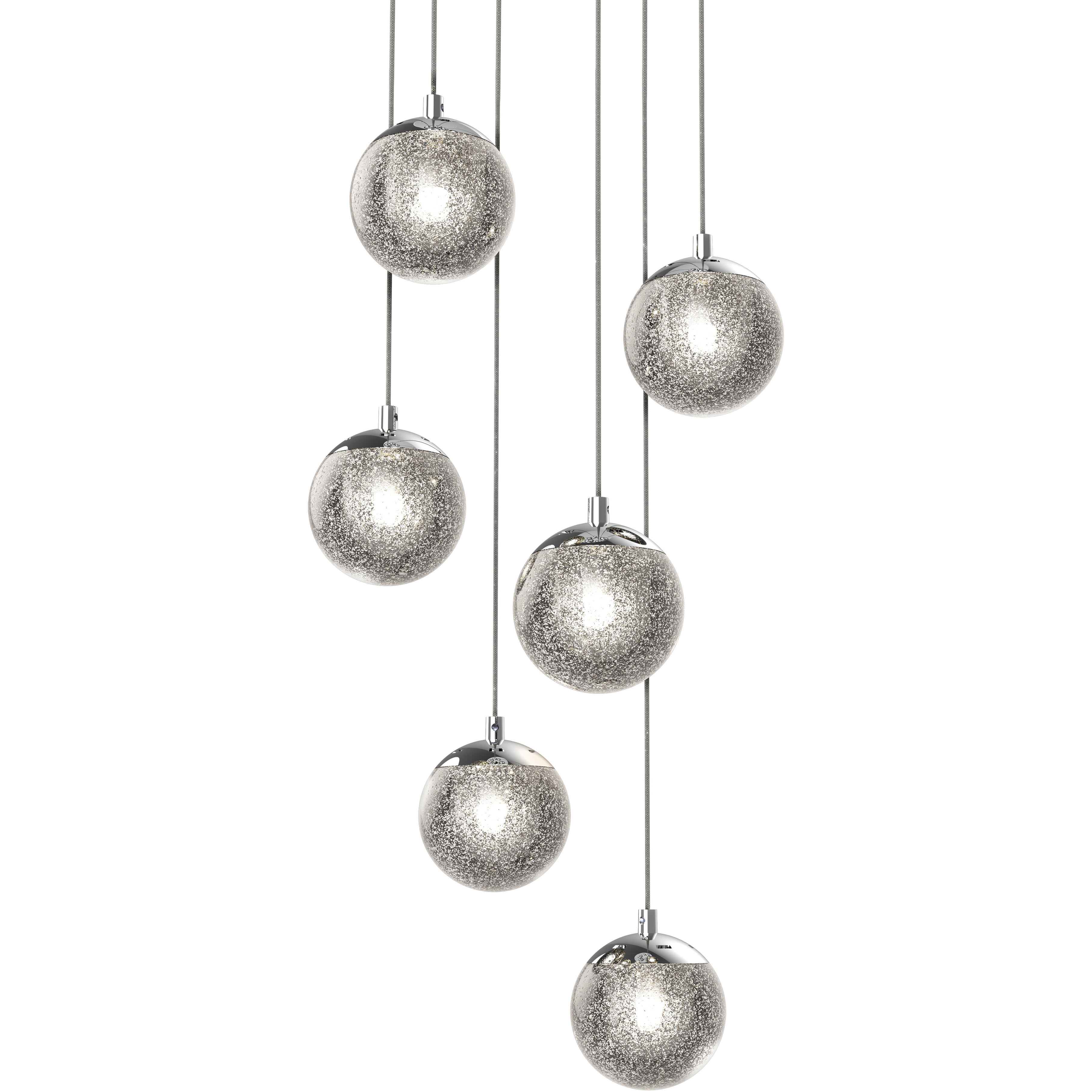 Champagne Bubbles LED 12 inch Polished Chrome Pendant Ceiling Light