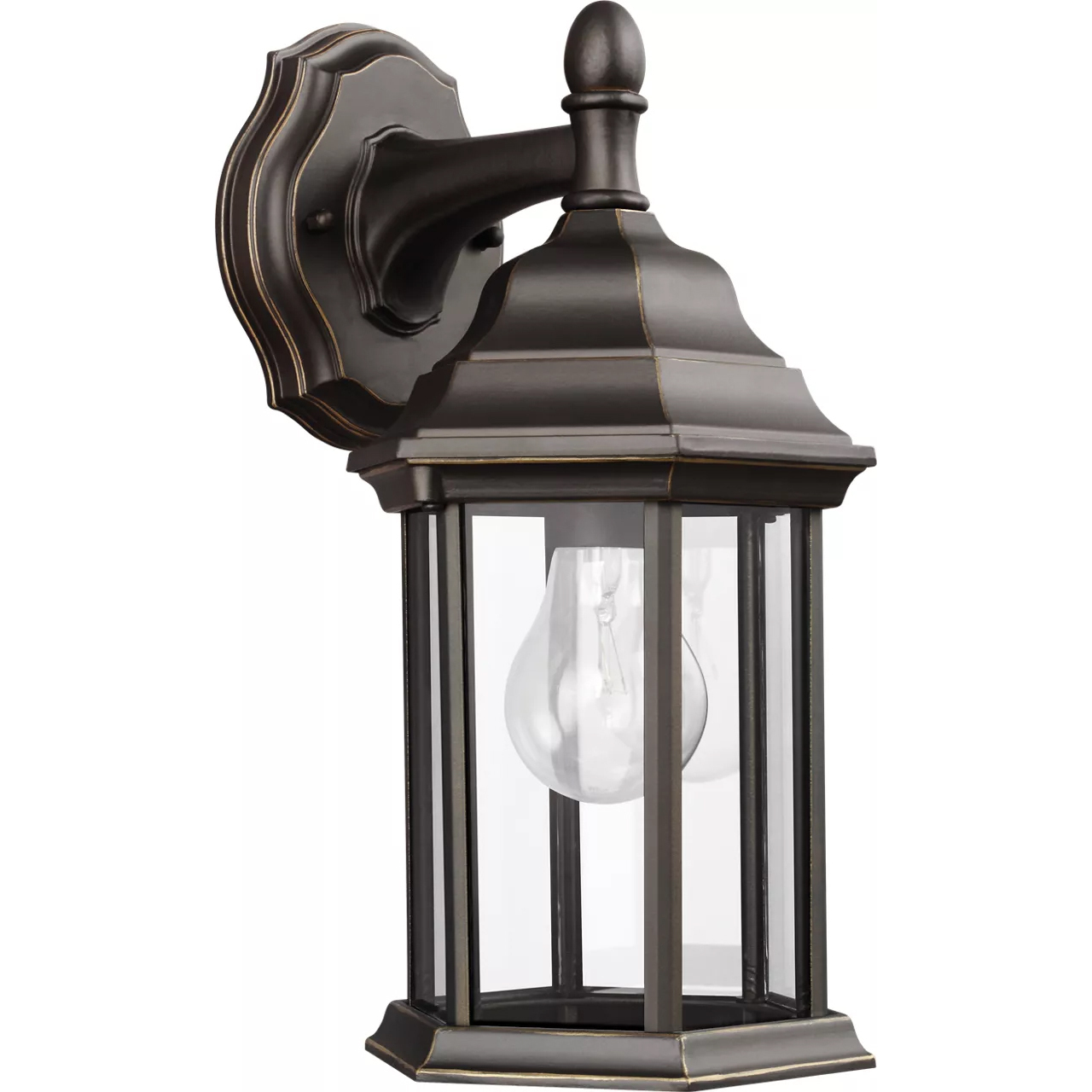Sevier 1 Light 12.5 inch Antique Bronze Outdoor Wall Lantern, Small