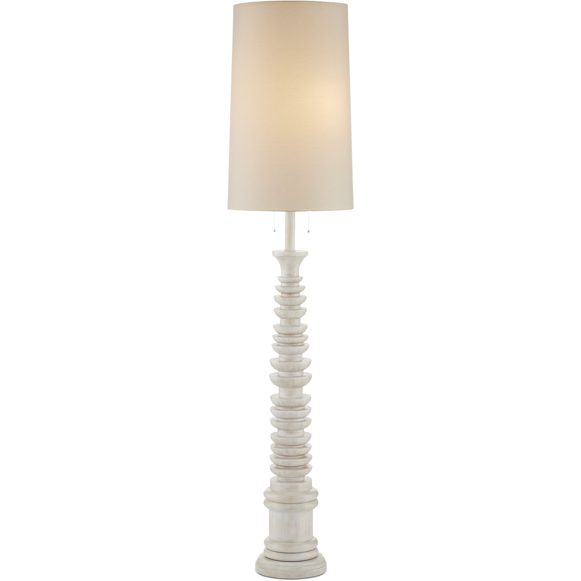 Malayan 80 inch 75 watt Whitewash Floor Lamp Portable Light, Phyllis Morris Collection