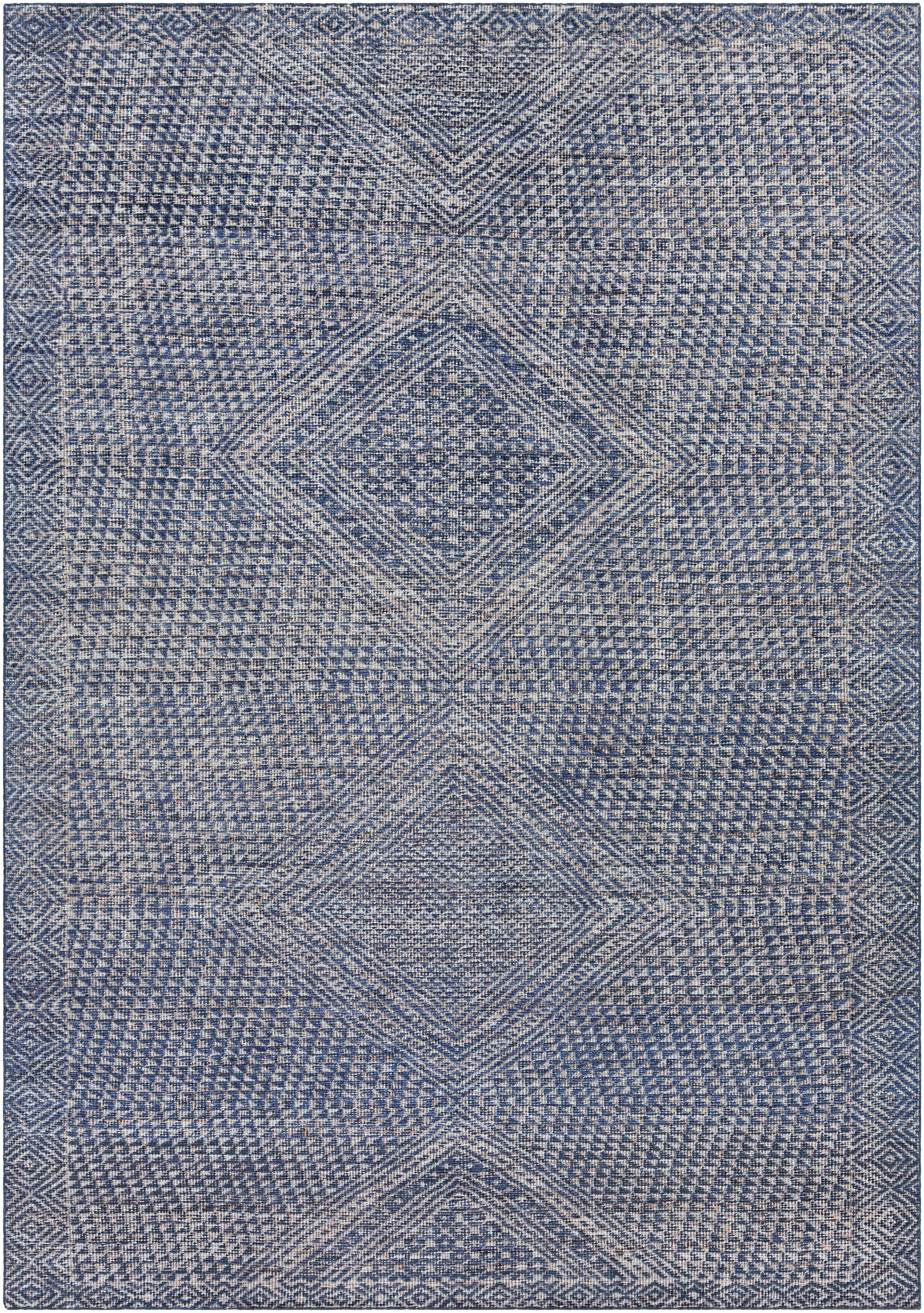 Livorno 132 X 96 inch Dark Blue Rug in 8 x 11, Rectangle