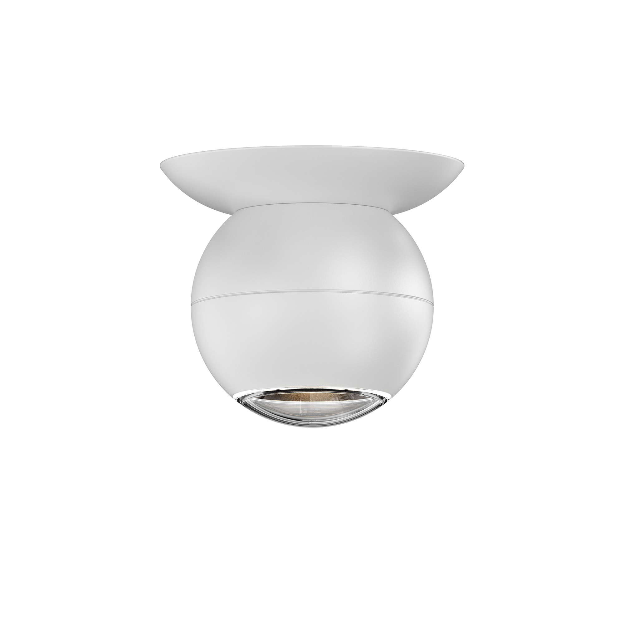 Hemisphere LED 4 inch Textured White Surface Mount Ceiling Light