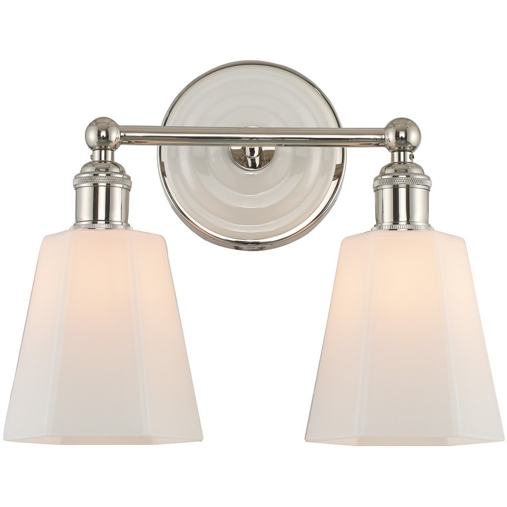 Greenwich 2 Light 13 inch Polished Nickel Bath Vanity Light Wall Light