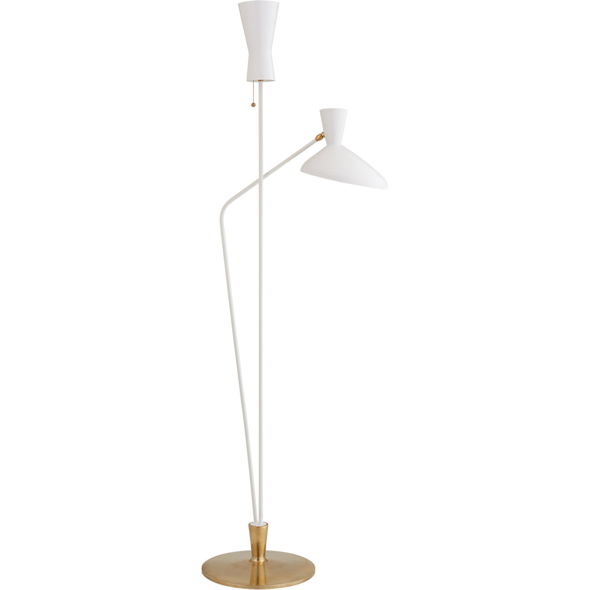AERIN Austen 70.25 inch 40 watt Matte White Dual Function Floor Lamp Portable Light, Large
