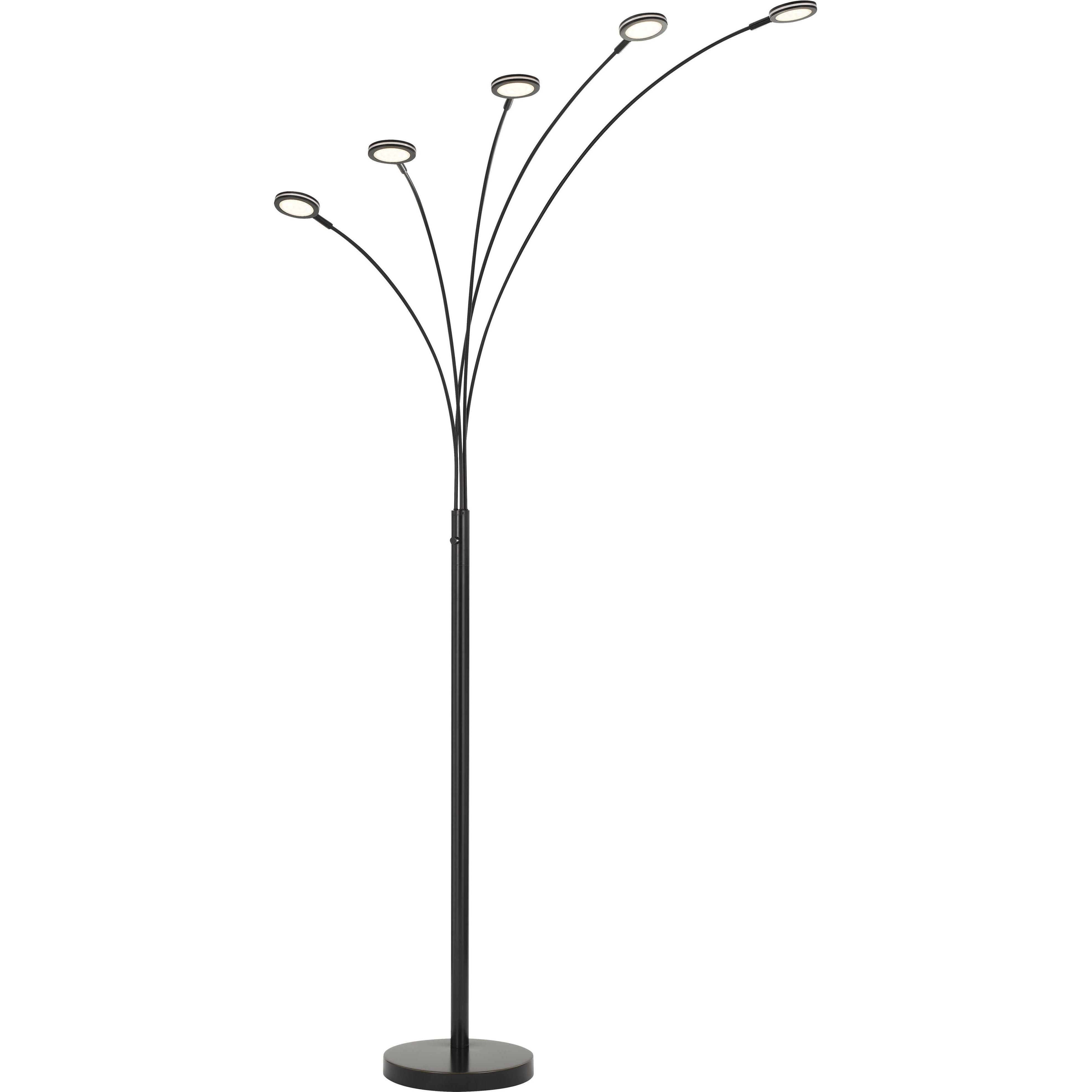 Cremona 79 inch 4 watt Dark Bronze Arc Floor Lamp Portable Light