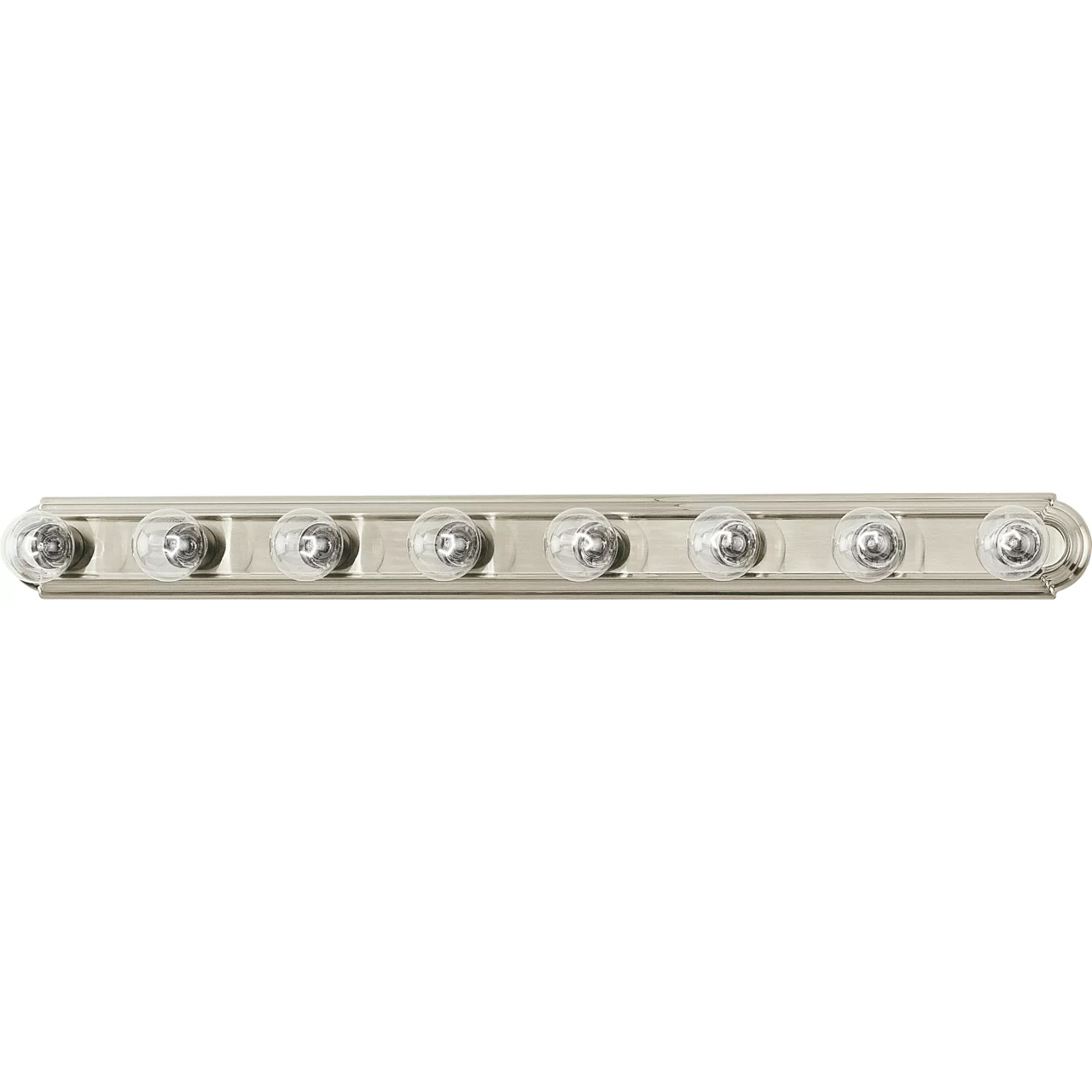 De-Lovely 8 Light 48 inch Brushed Nickel Bath Vanity Wall Sconce Wall Light