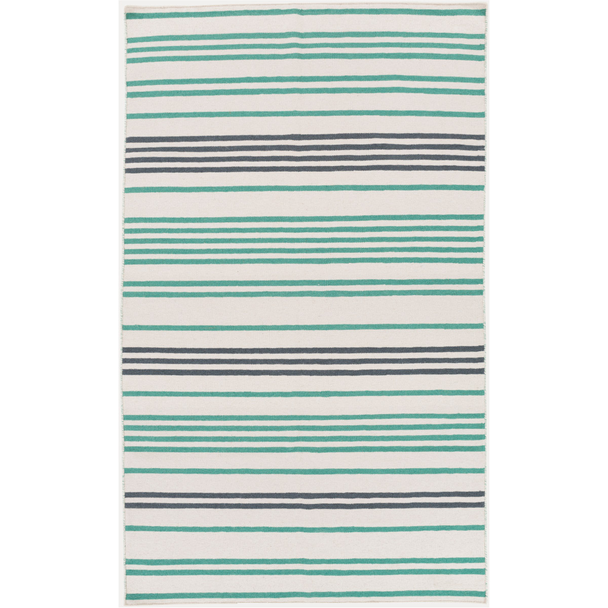 Frontier 96 X 60 inch Emerald, Cream, Charcoal Rug
