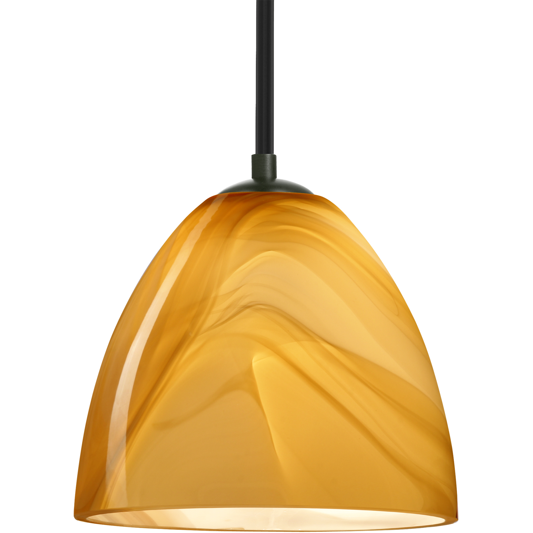 Vila 1 Light Black Stem Pendant Ceiling Light