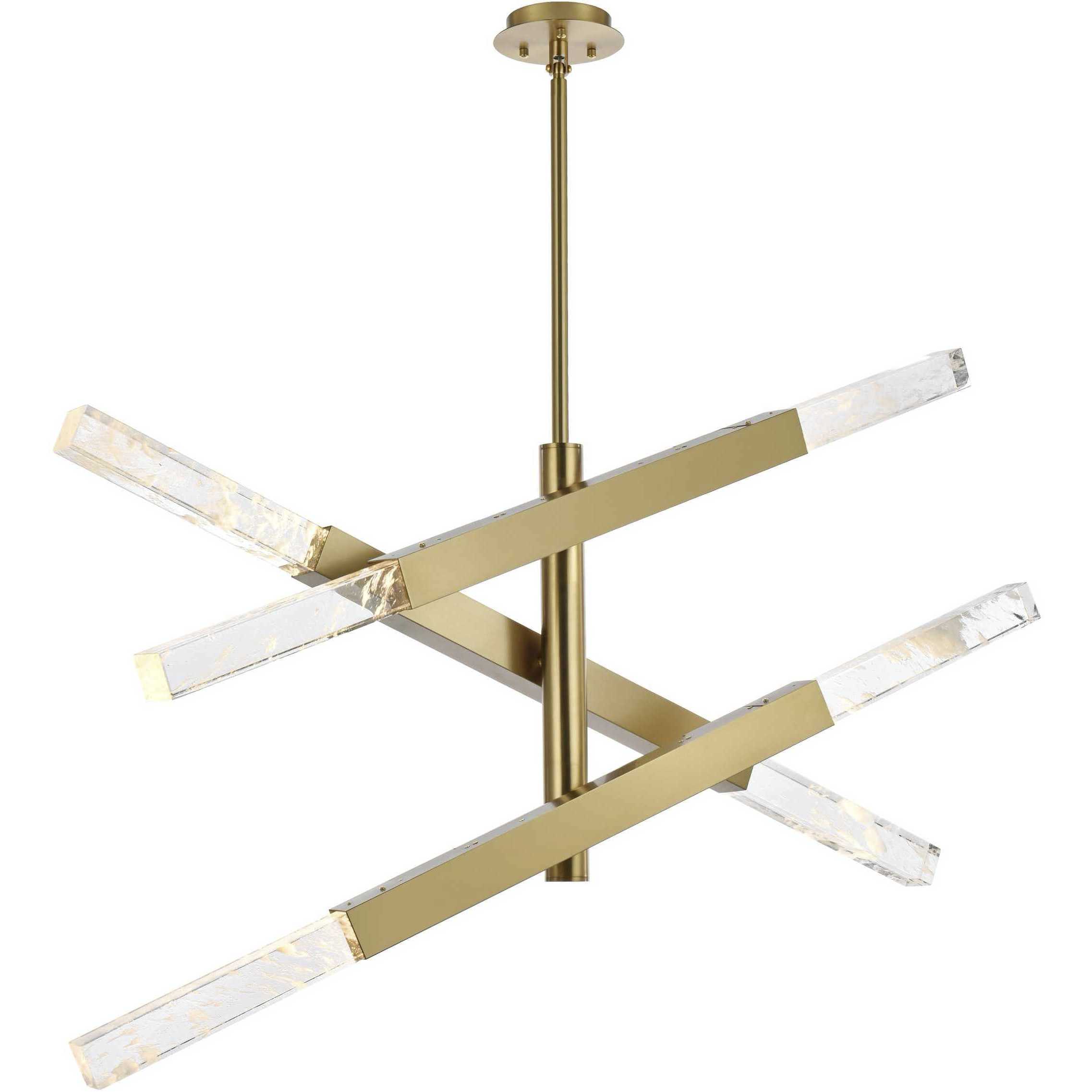 Ari 6 Light 10 inch Satin Gold Pendant Ceiling Light