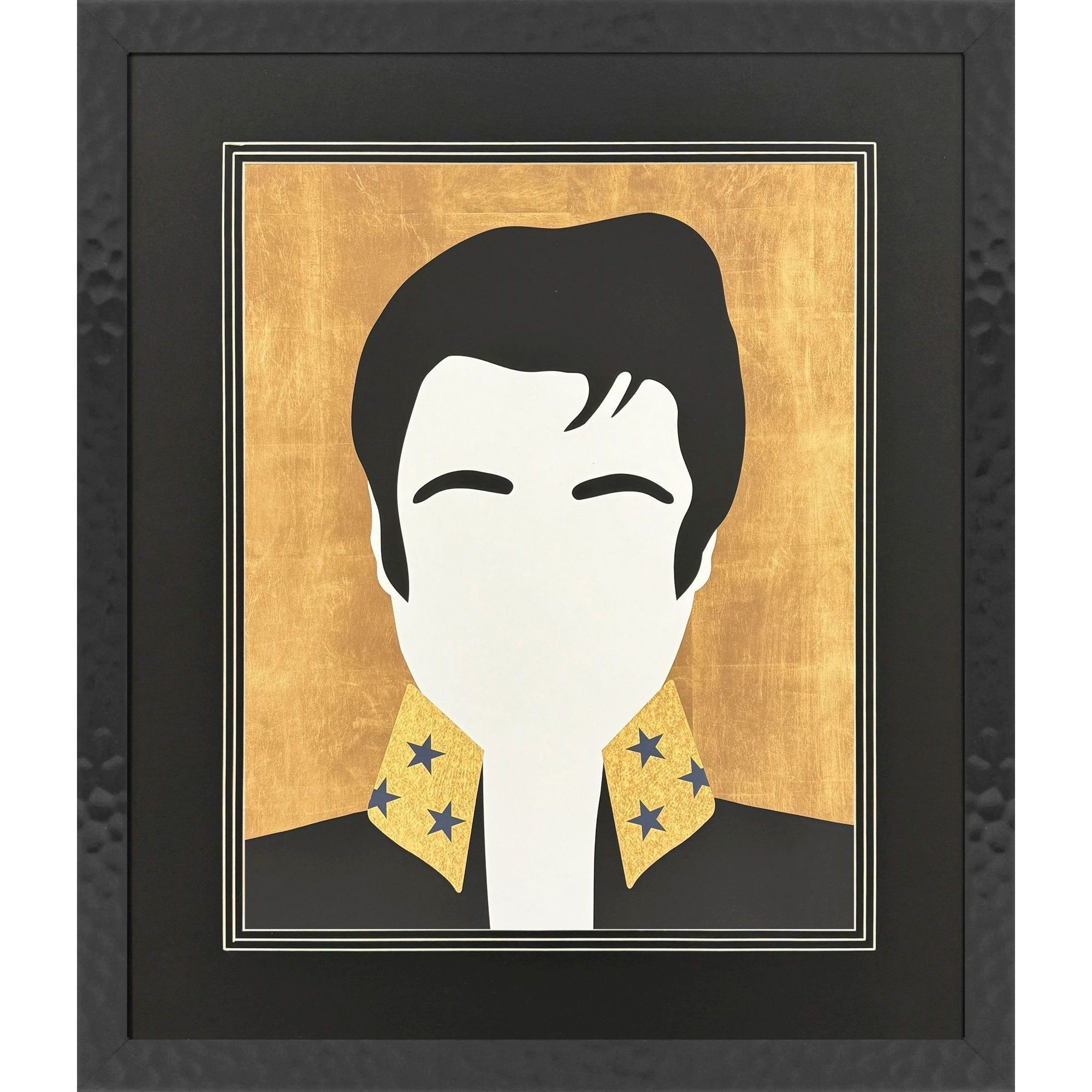 Icon Blonde Bombshell / Icon Fashion Favourite / Icon Silent Star / Icon The King Black and White Framed Art, Propac