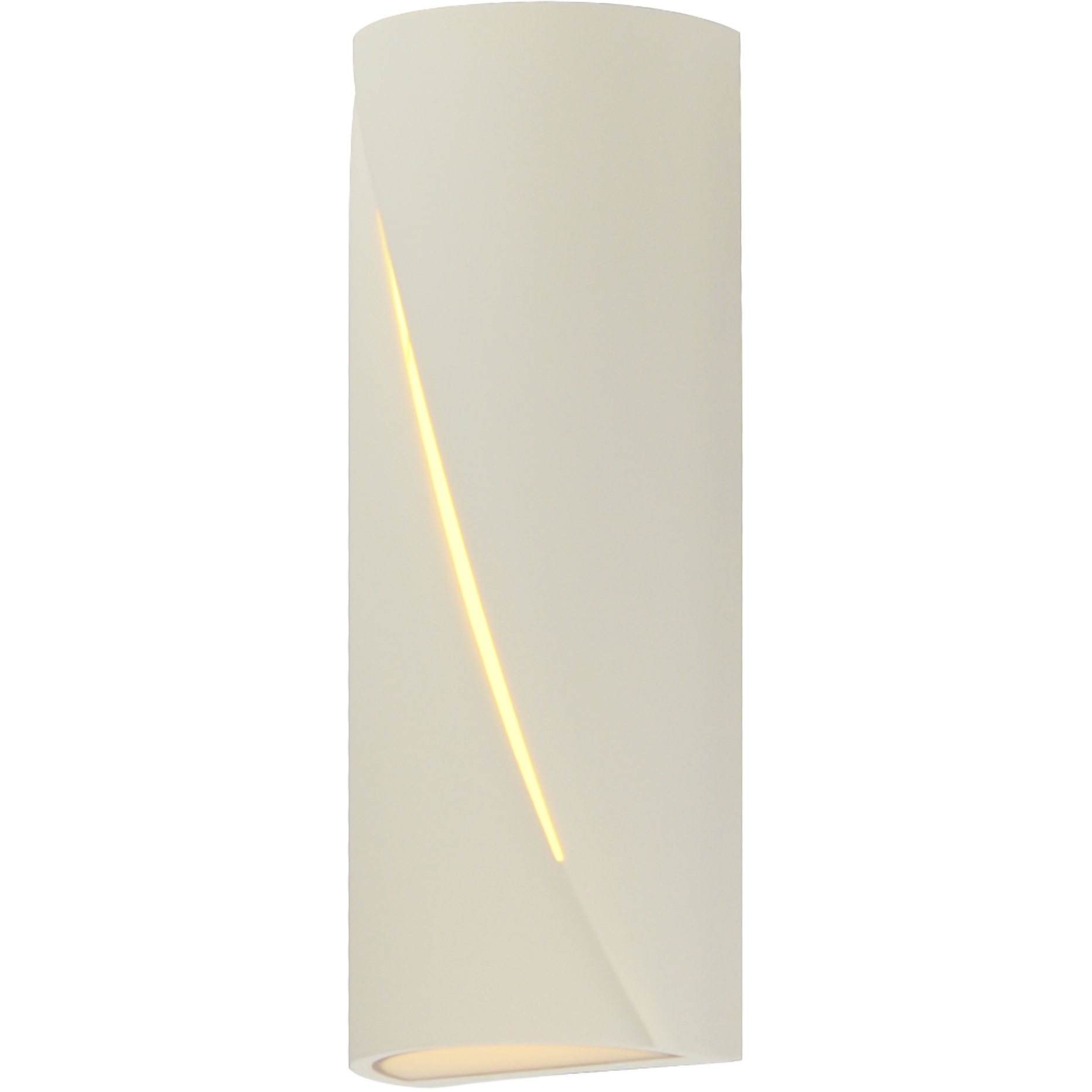 Puff LED 16 inch Chaulk White Outdoor Wall Mount