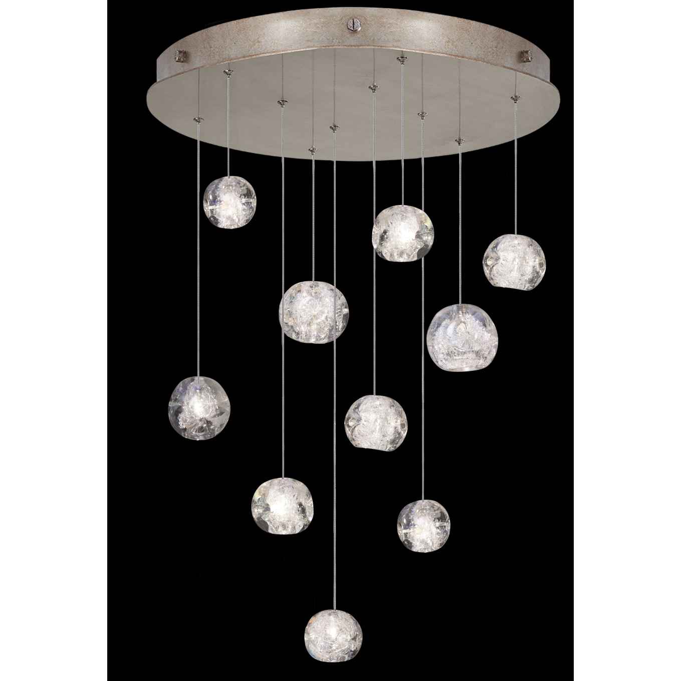 Natural Inspirations 10 Light 22 inch Gold Pendant Ceiling Light