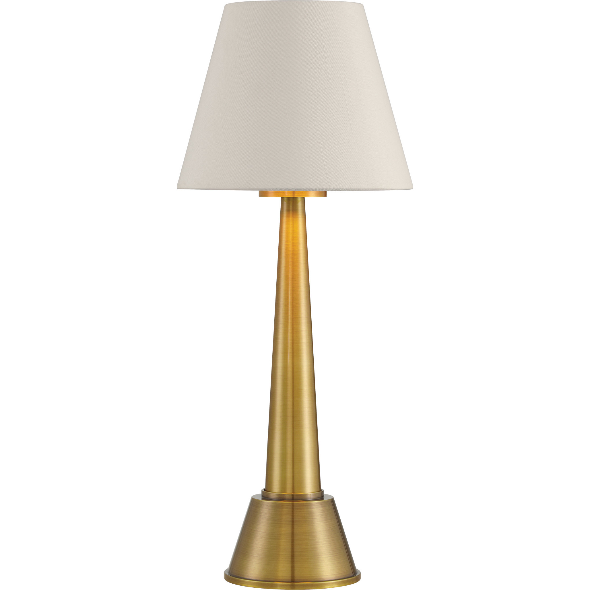 Saunter 16 inch 3 watt Polished Antique Brass Cordless Table Lamp Portable Light