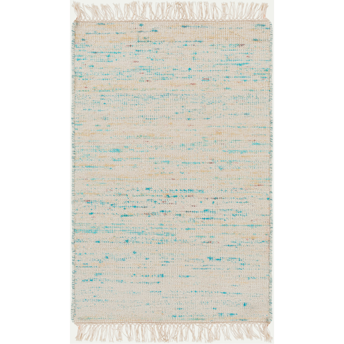 Rex 60 X 36 inch Aqua, Bright Blue Rug