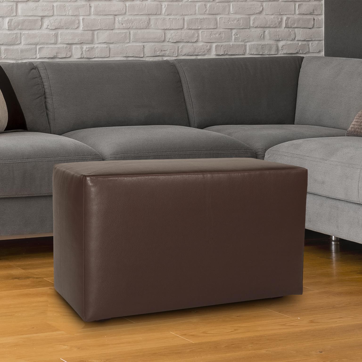 Universal Avanti Pecan Bench with Slipcover