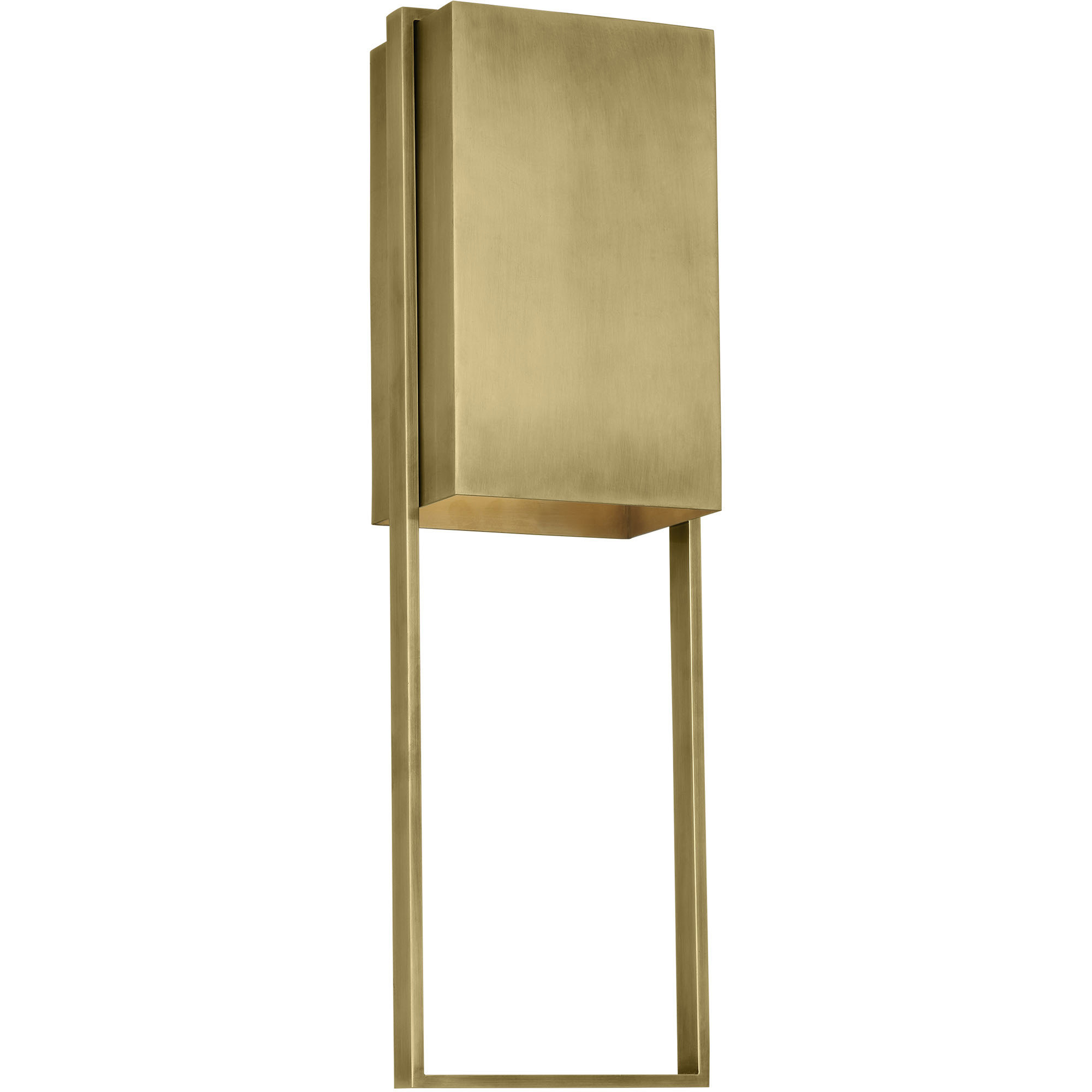 Mick De Giulio Alude LED 24 inch Hand-Rubbed Antique Brass Outoor Wall Light