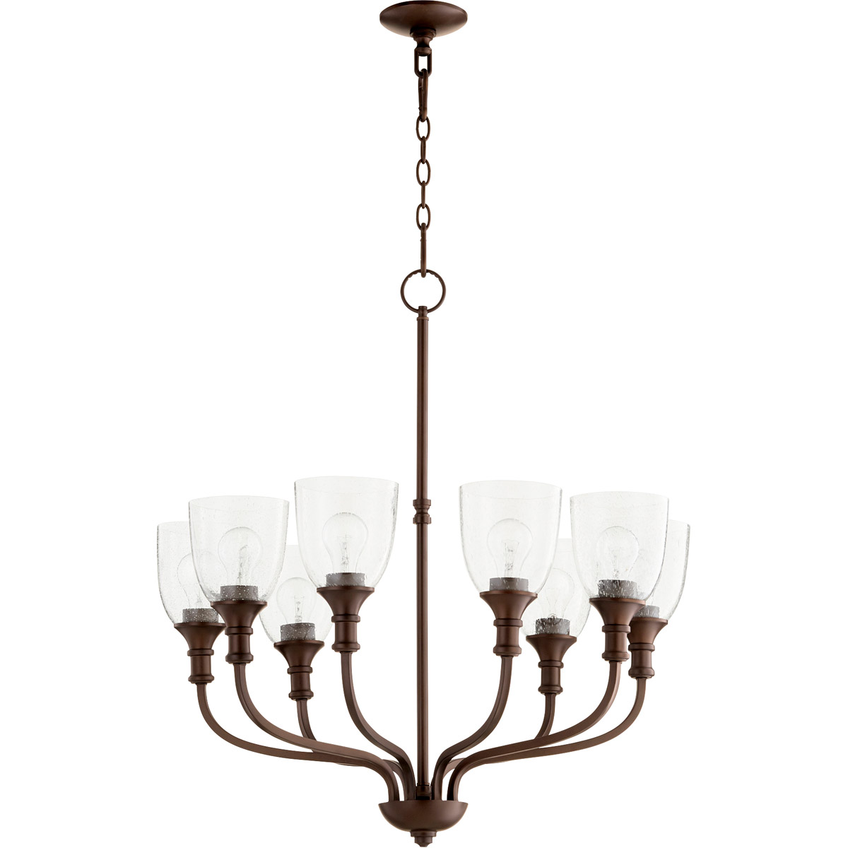 Richmond 8 Light 31 inch Oiled Bronze Chandelier Ceiling Light