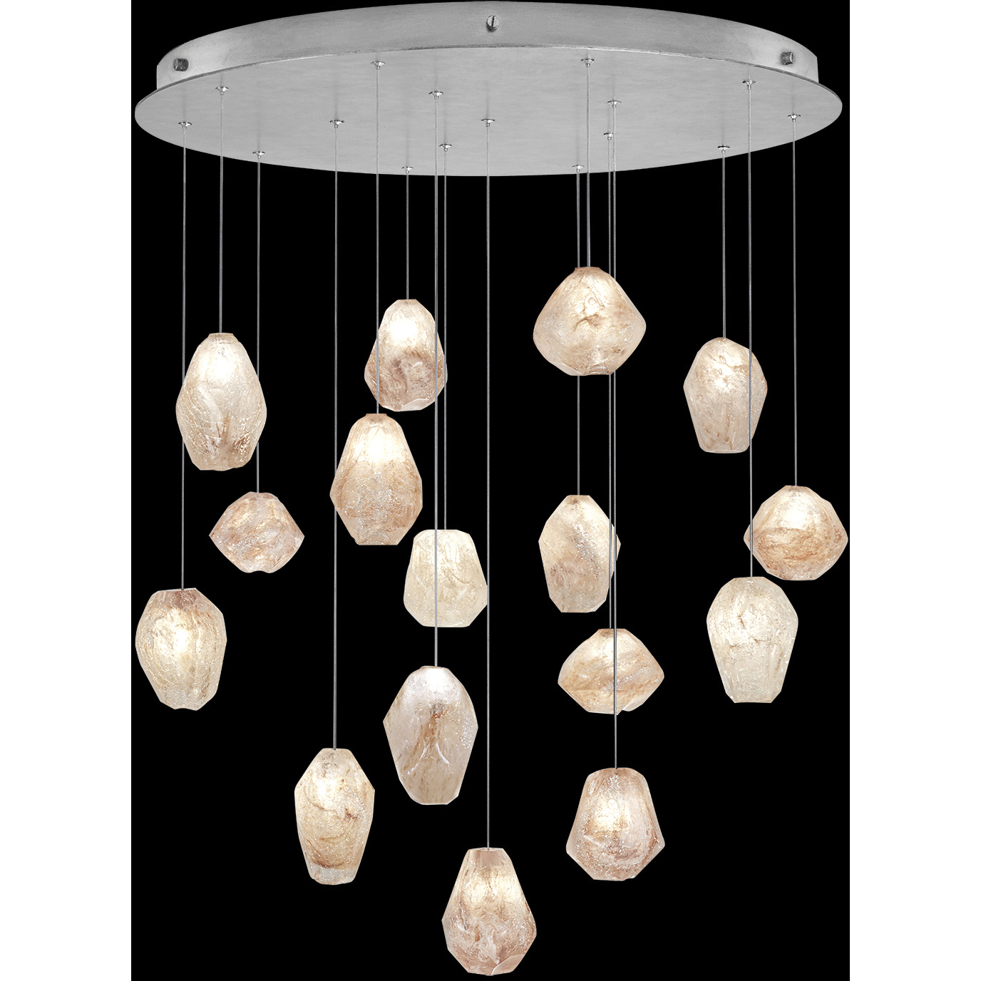 Natural Inspirations 16 Light 32 inch Silver Pendant Ceiling Light
