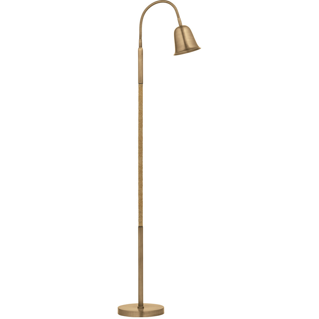 Wharf 52.75 inch 10.00 watt Patina Brass Floor Lamp Portable Light
