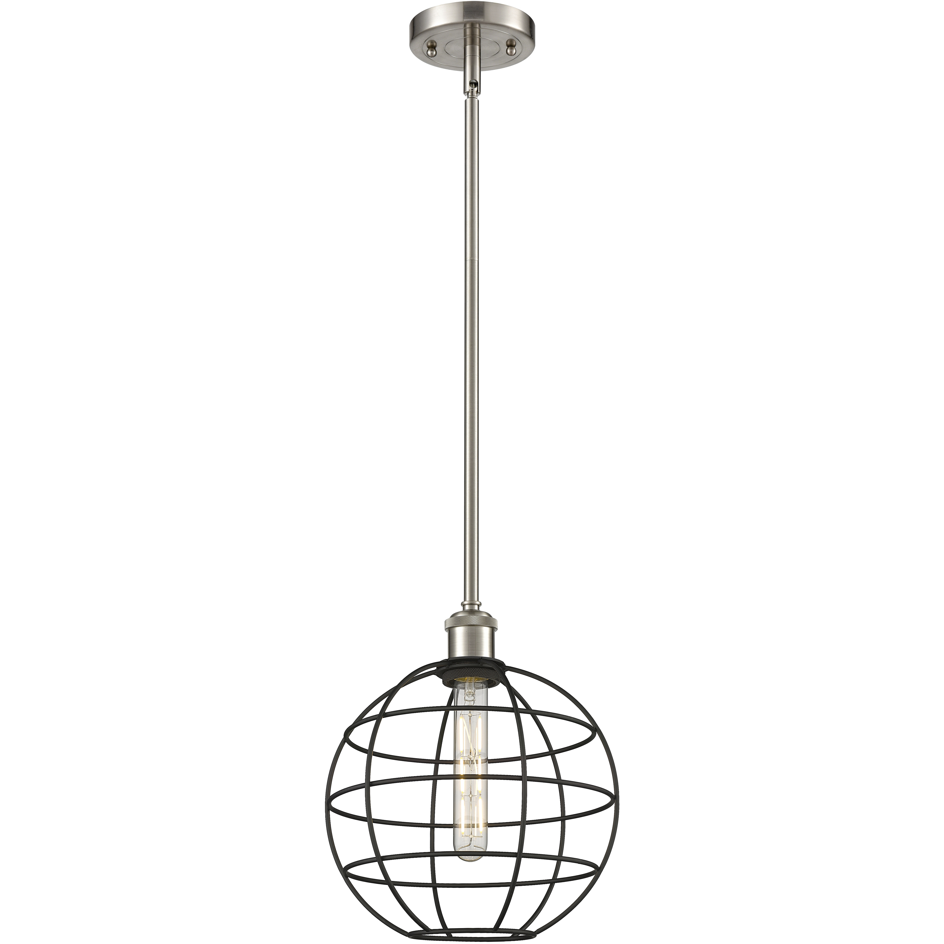 Lake Placid 1 Light 10 inch Satin Nickel Pendant Ceiling Light