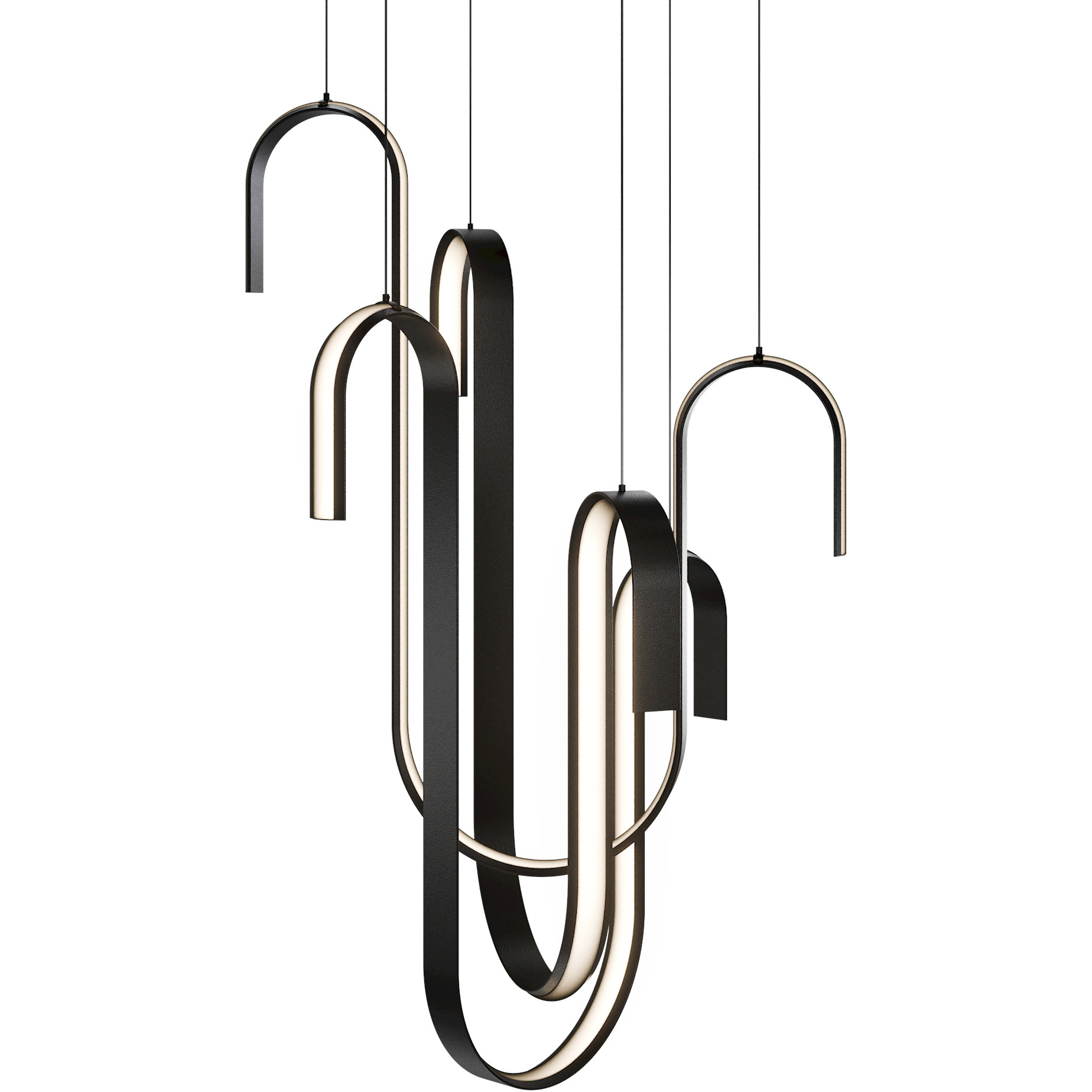 Seahorse LED 29.13 inch Black Pendant Ceiling Light