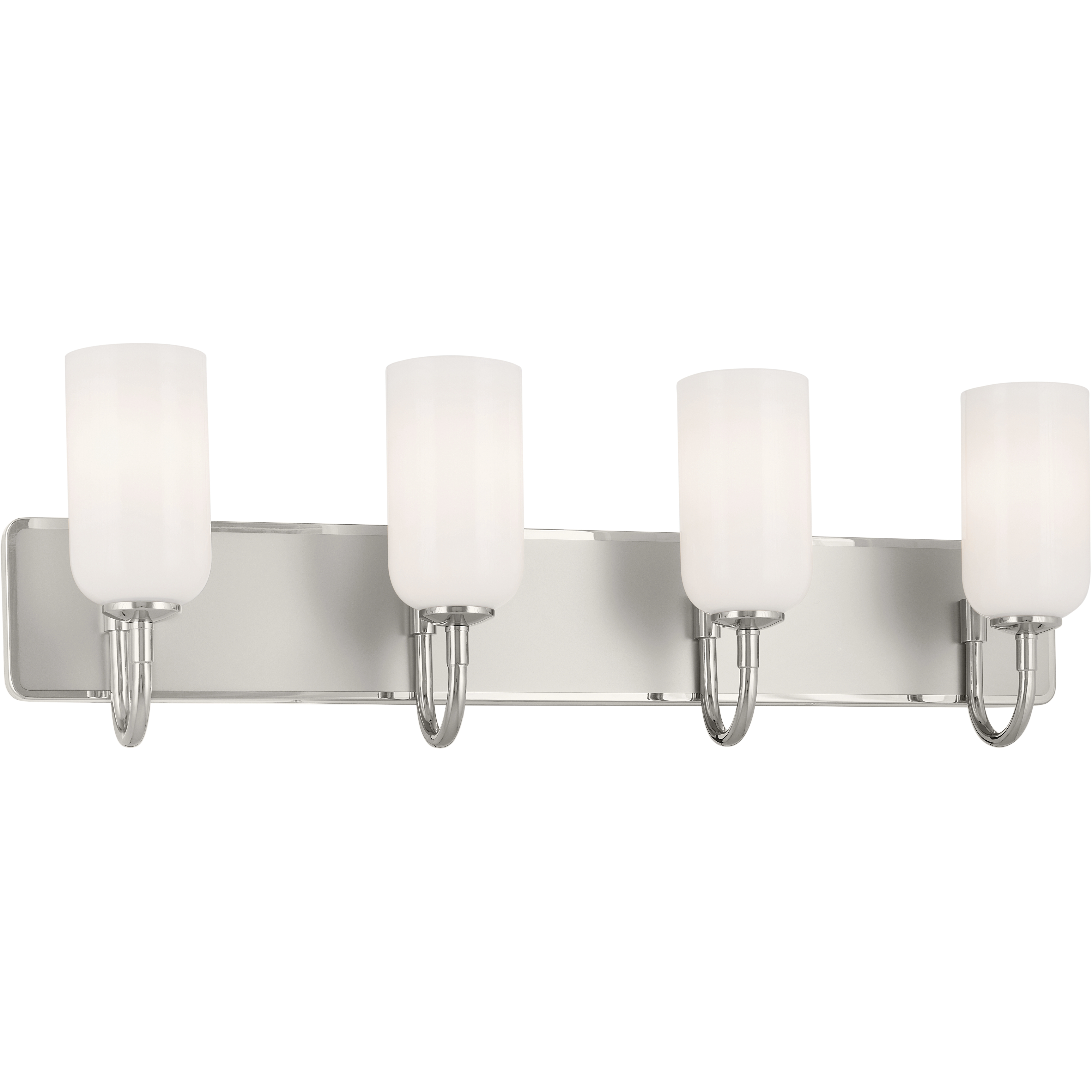 Solia LED 32 inch Polished Nickel with Satin Nickel Bathroom Vanity Light Wall Light